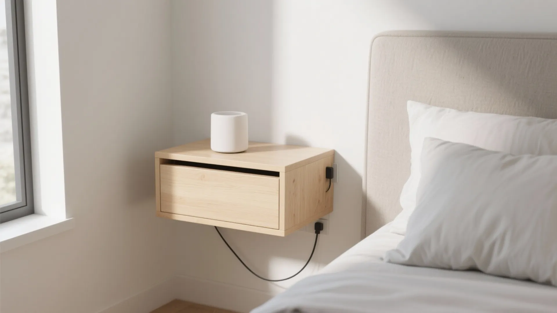 1. Floating Nightstands