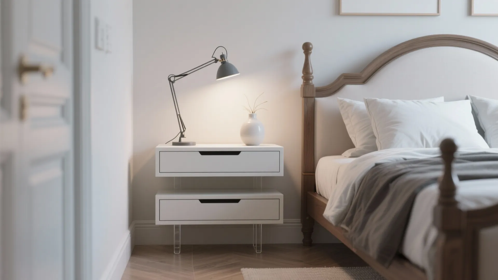 2. Pair with Multi-Functional Nightstands