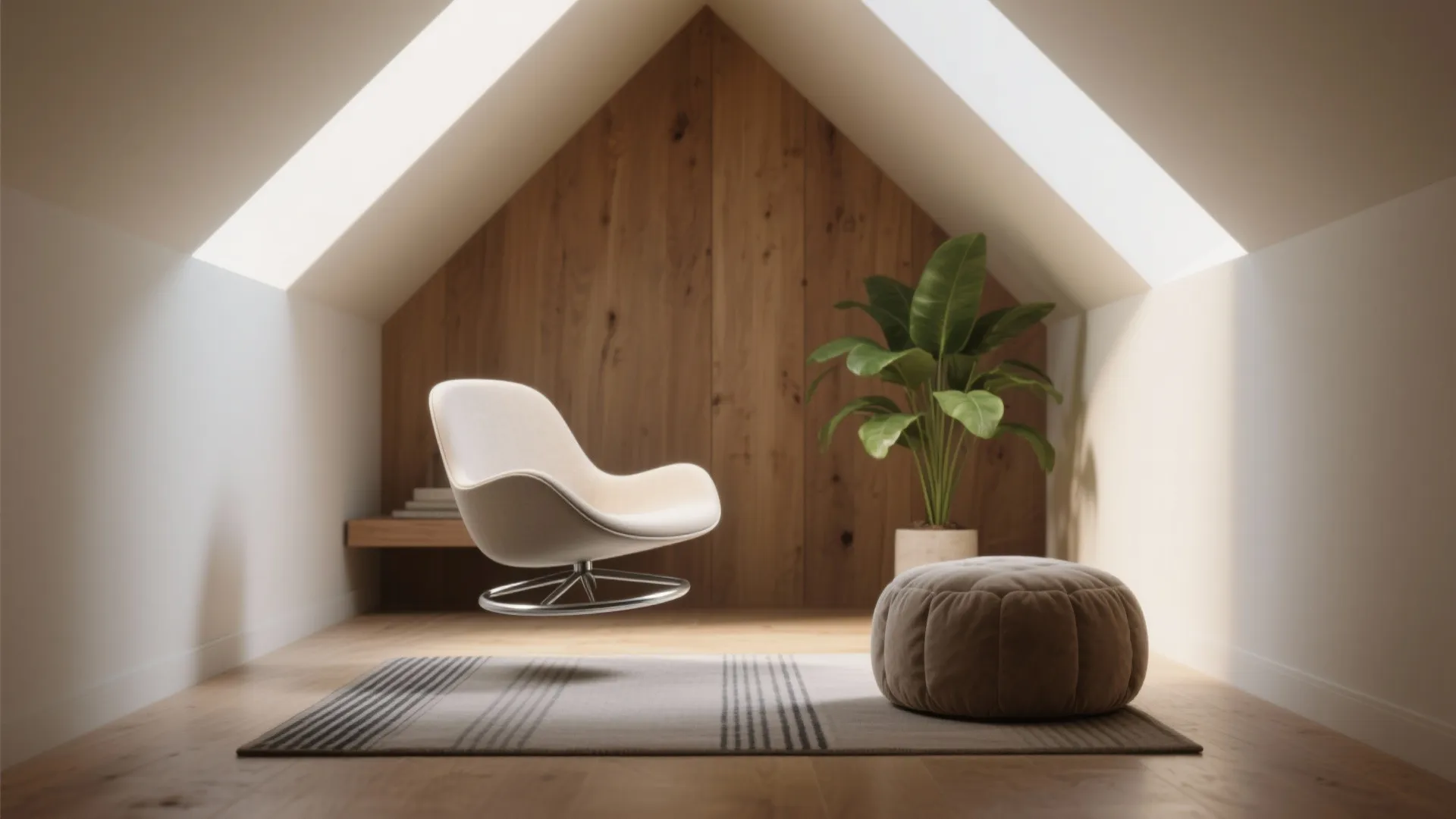 5. Floating Nook with a Lightweight Swivel and Photo-Real Render