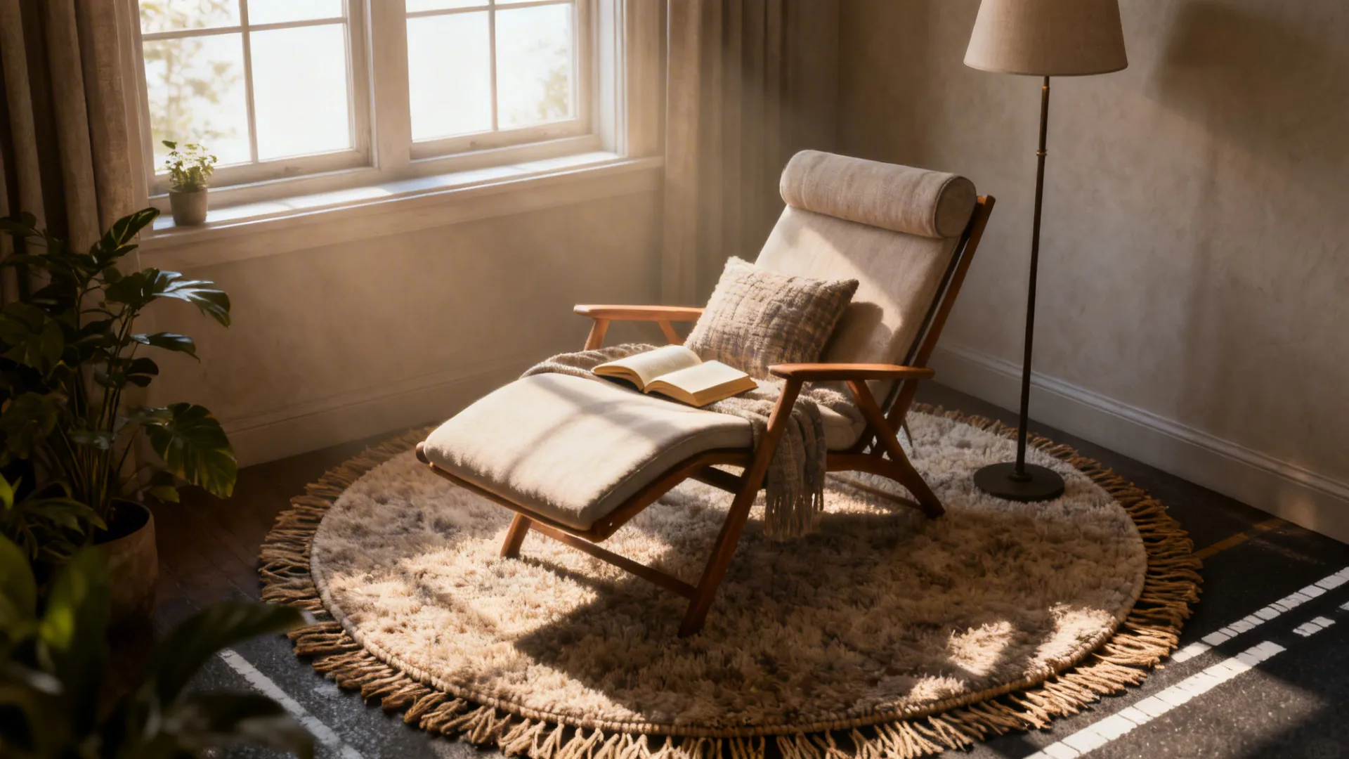 3. Float it to define a reading nook