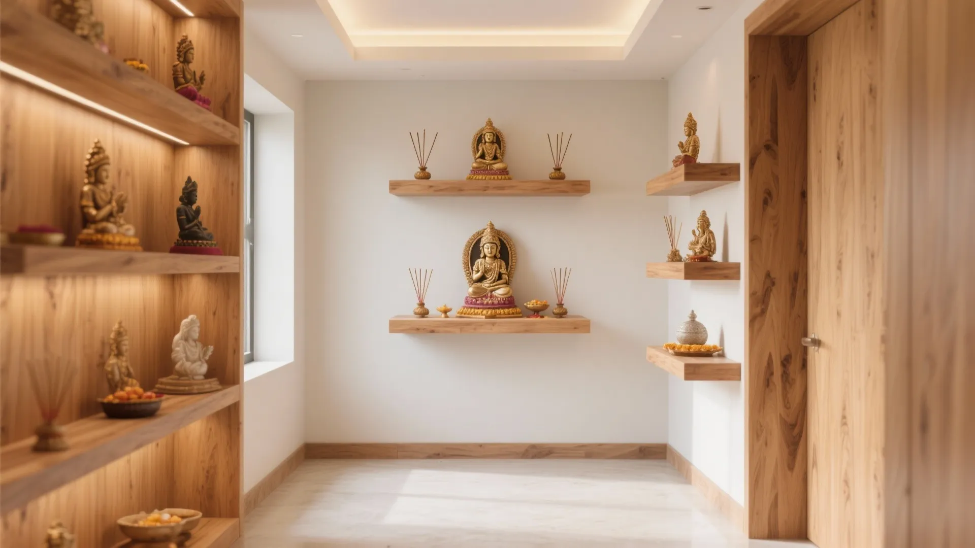 Floating Wooden Shelves