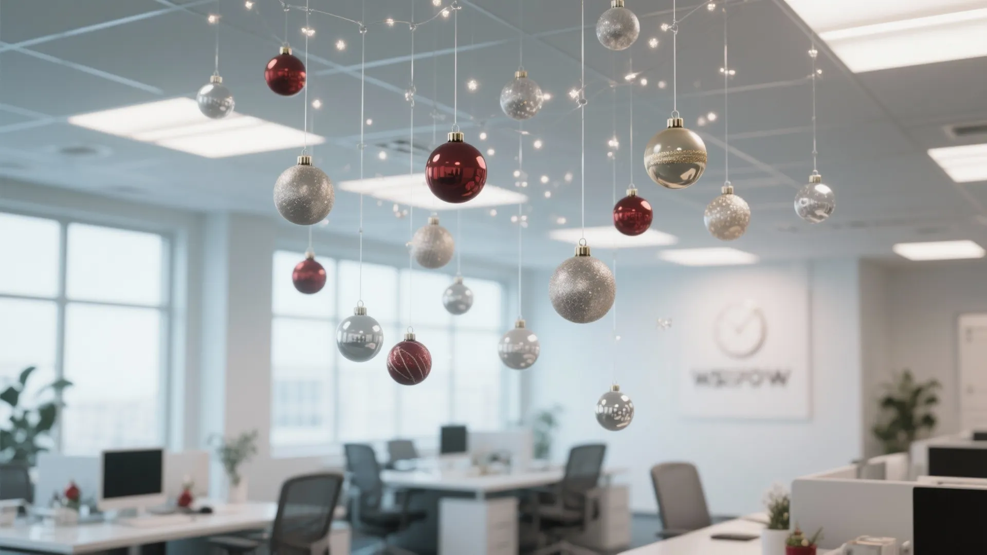 7. Floating Ornament Display