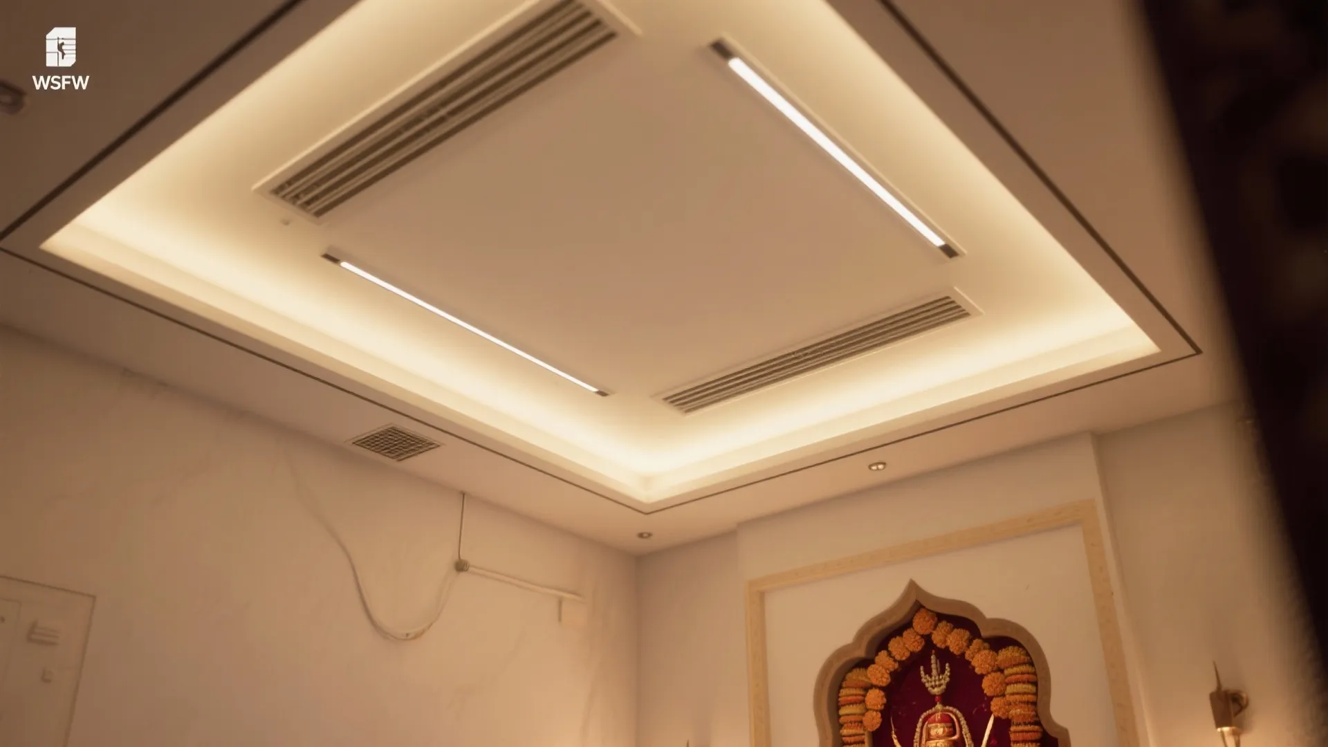 Floating Panel with Shadow Gap and Vented Aarti Exhaust