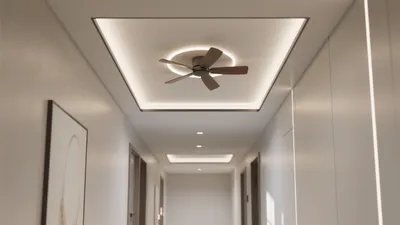 Modern Hallway Design with Ambient Lighting