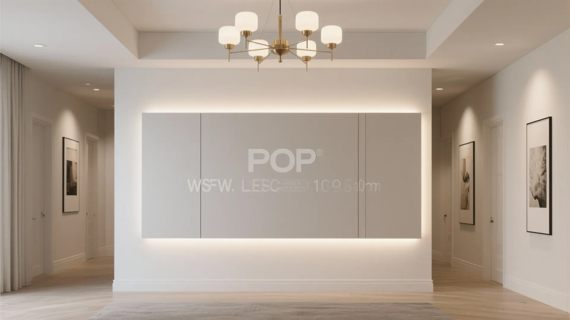 2) Centered Floating POP Panel with Shadow Gap