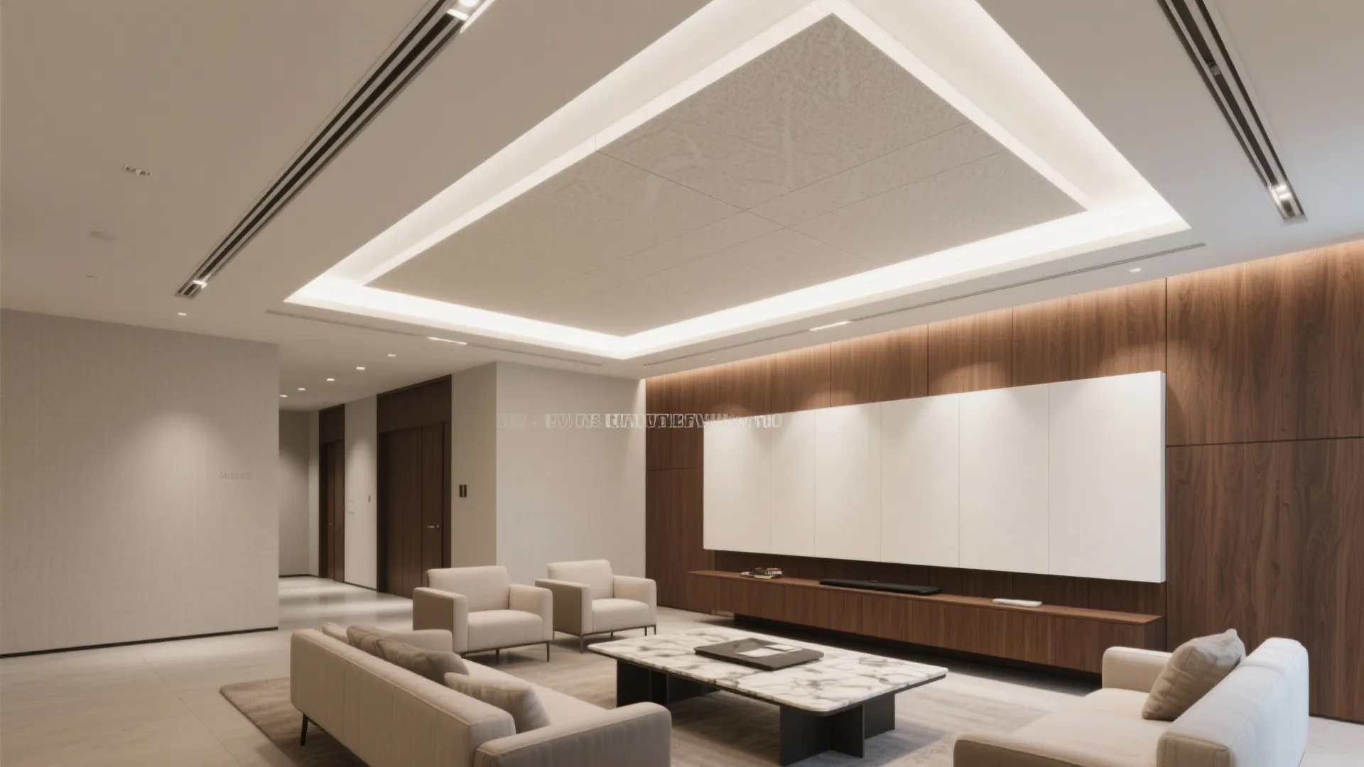 3) Floating Panel with Backlighting