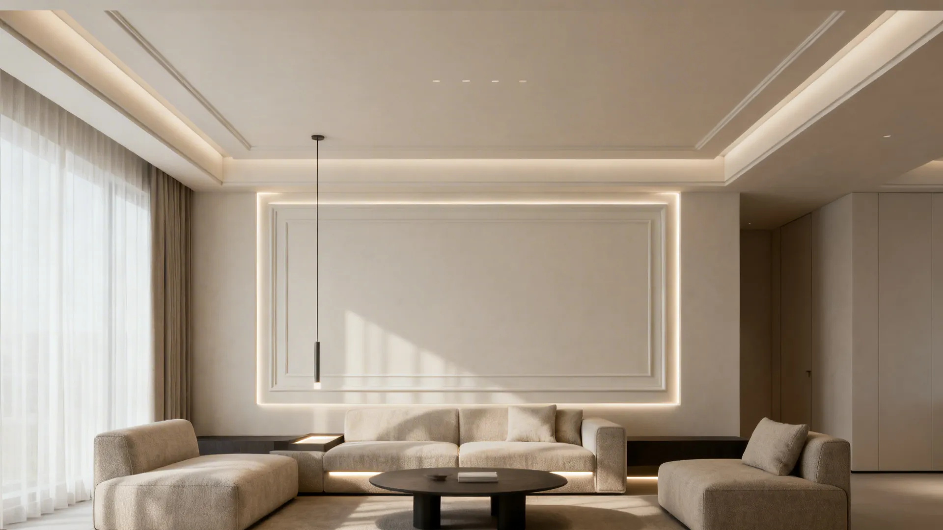 Floating Panel with Recessed Edges