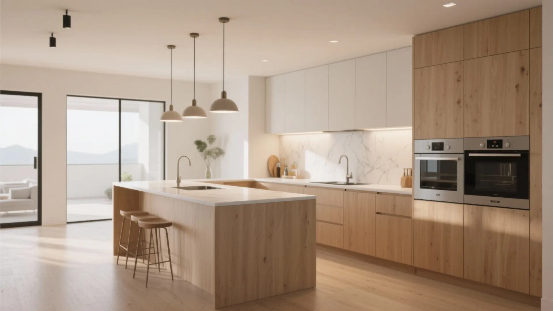 1. Floating Peninsula Instead of a Full Wall