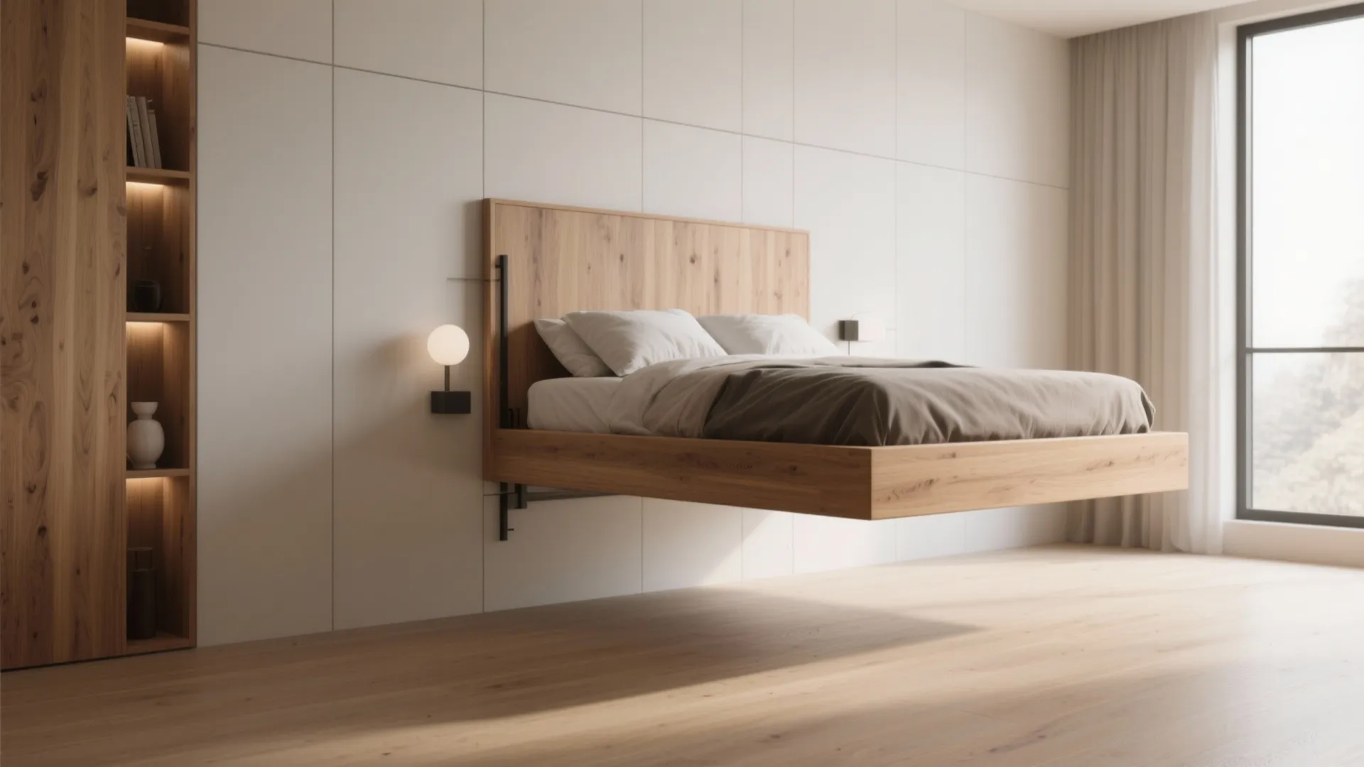 Floating Platform Wall Bed