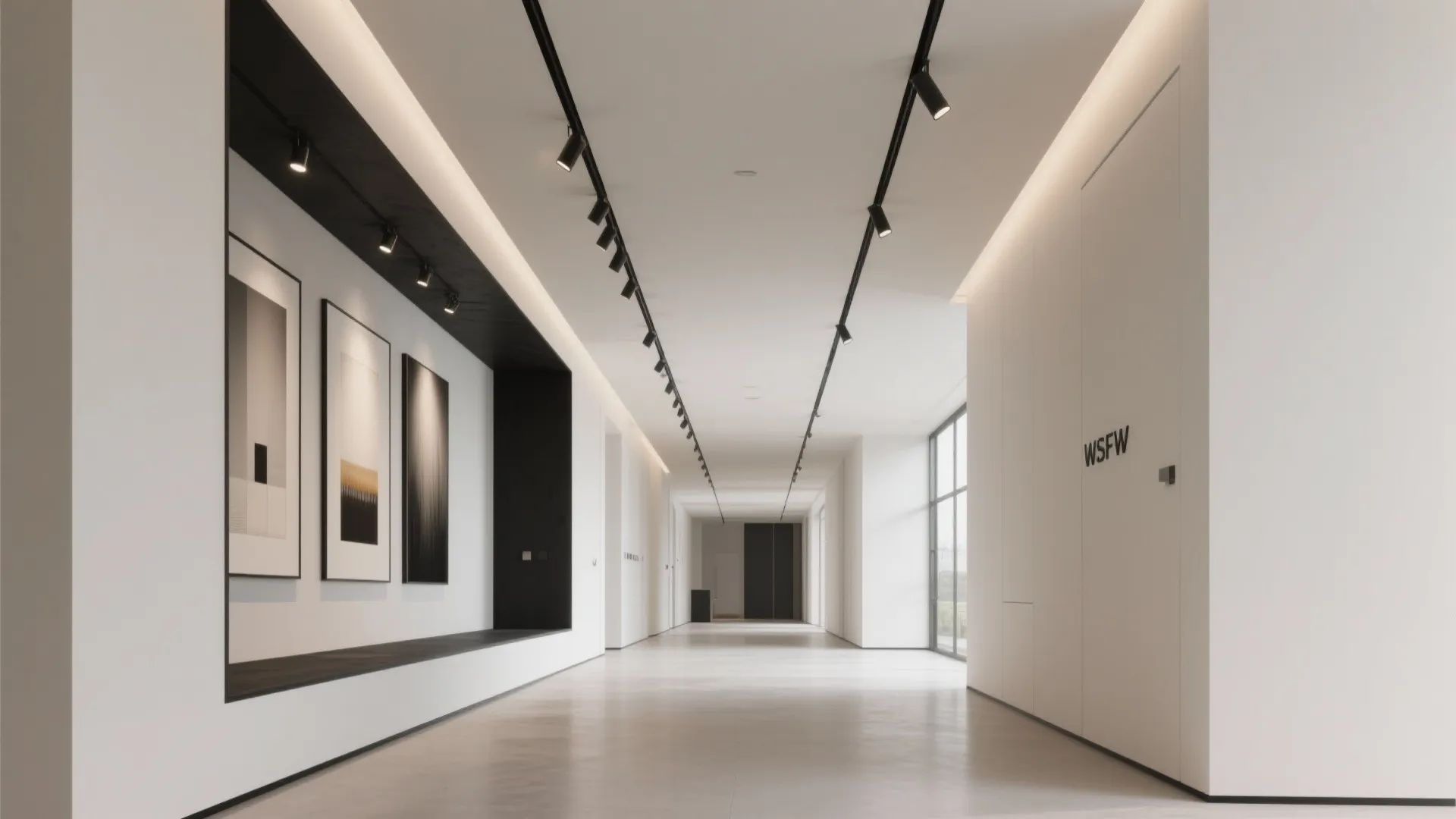 Floating Pop Drop with Hidden Track Lighting