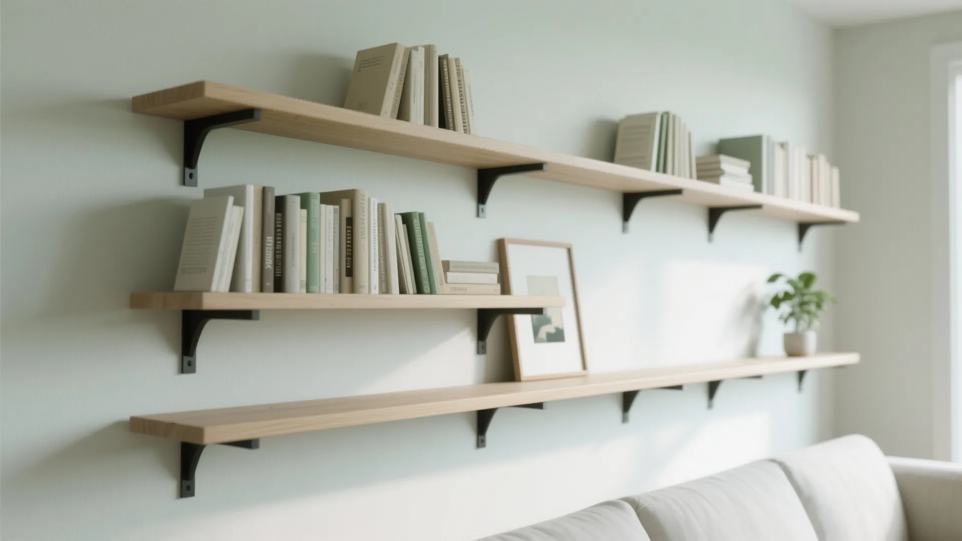 Minimalist Floating Racks