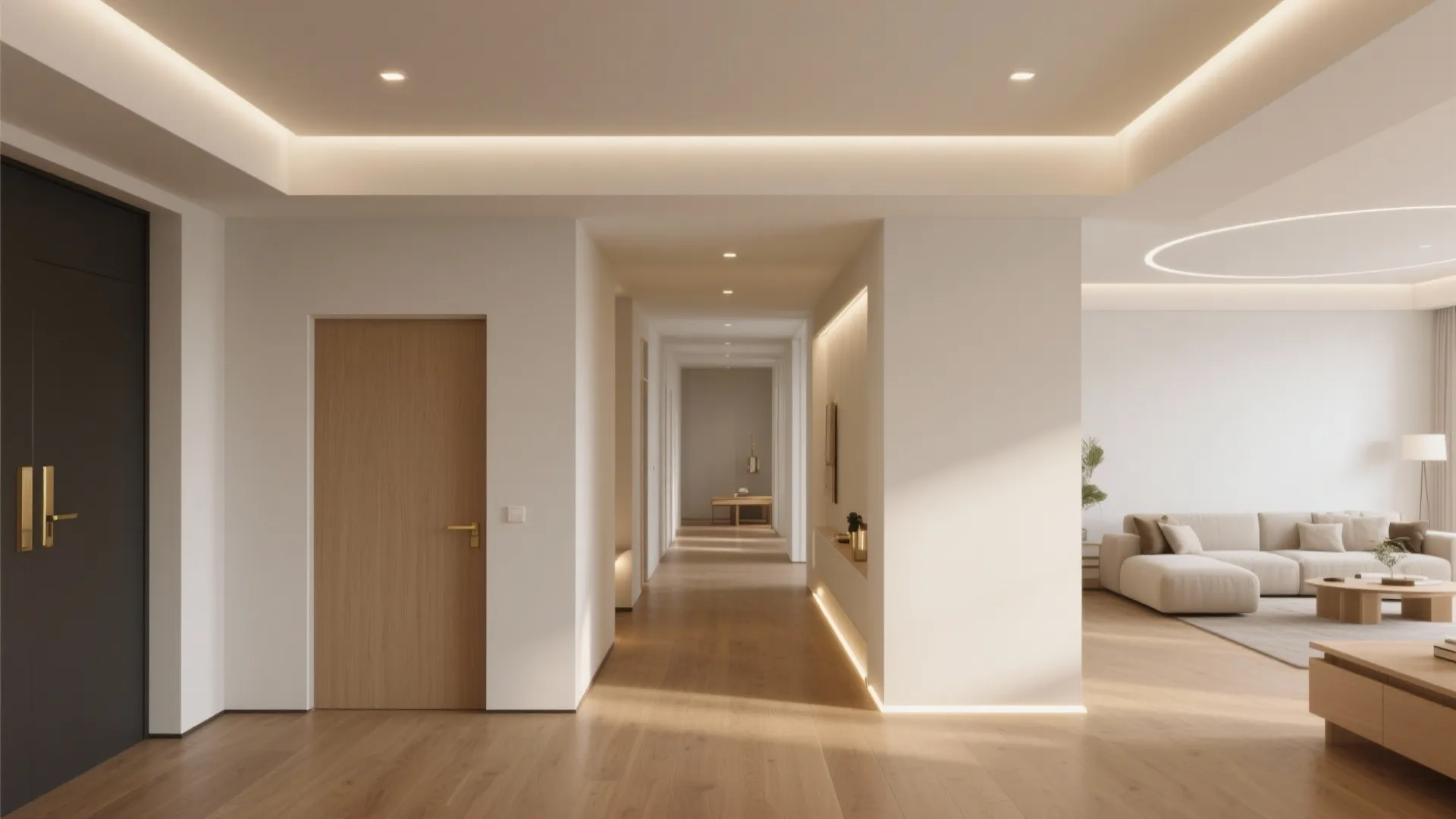 4) Floating Raft Ceiling to Define Zones