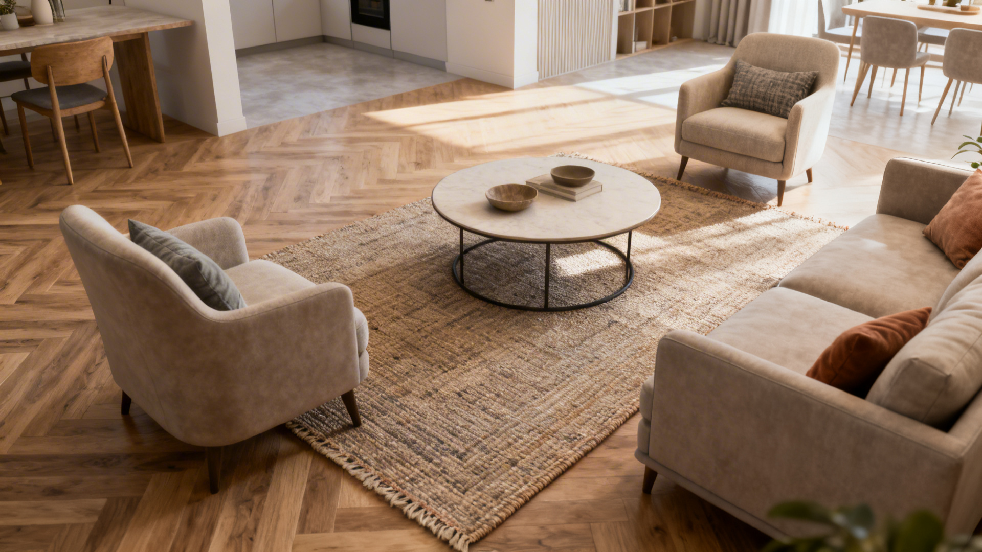 Living Room Rug Placement: Why Rugs Look Too Small + 5 Fixes