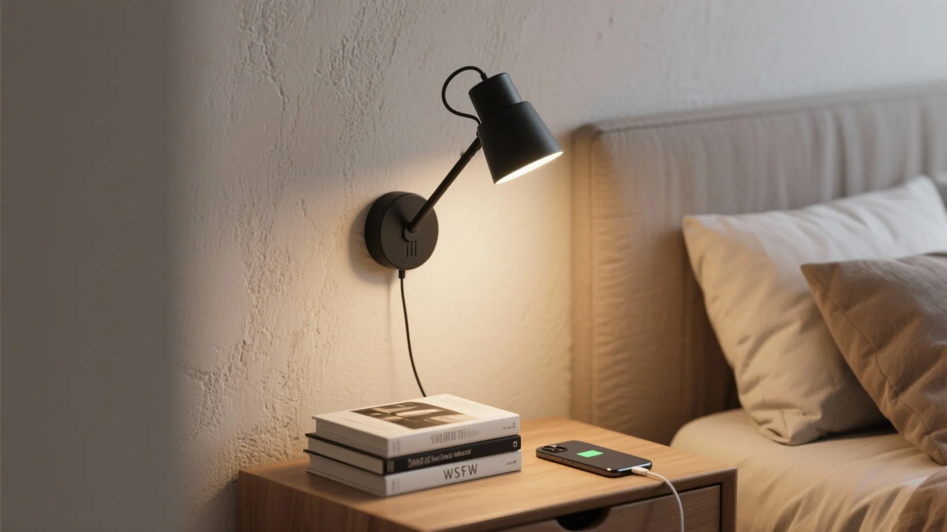 1. Floating Bedside Sconces