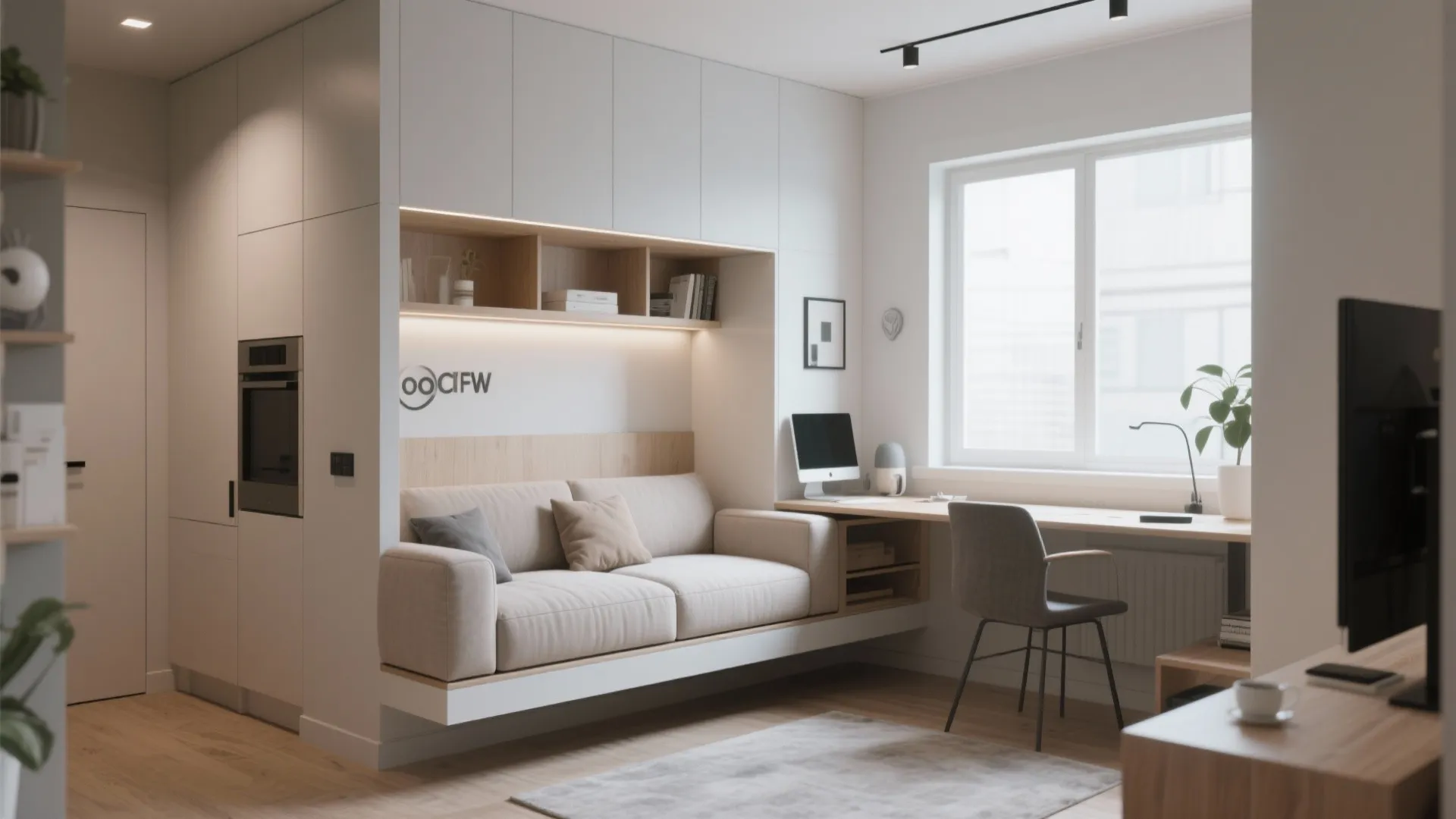 9. Floating Sectional Away from Walls