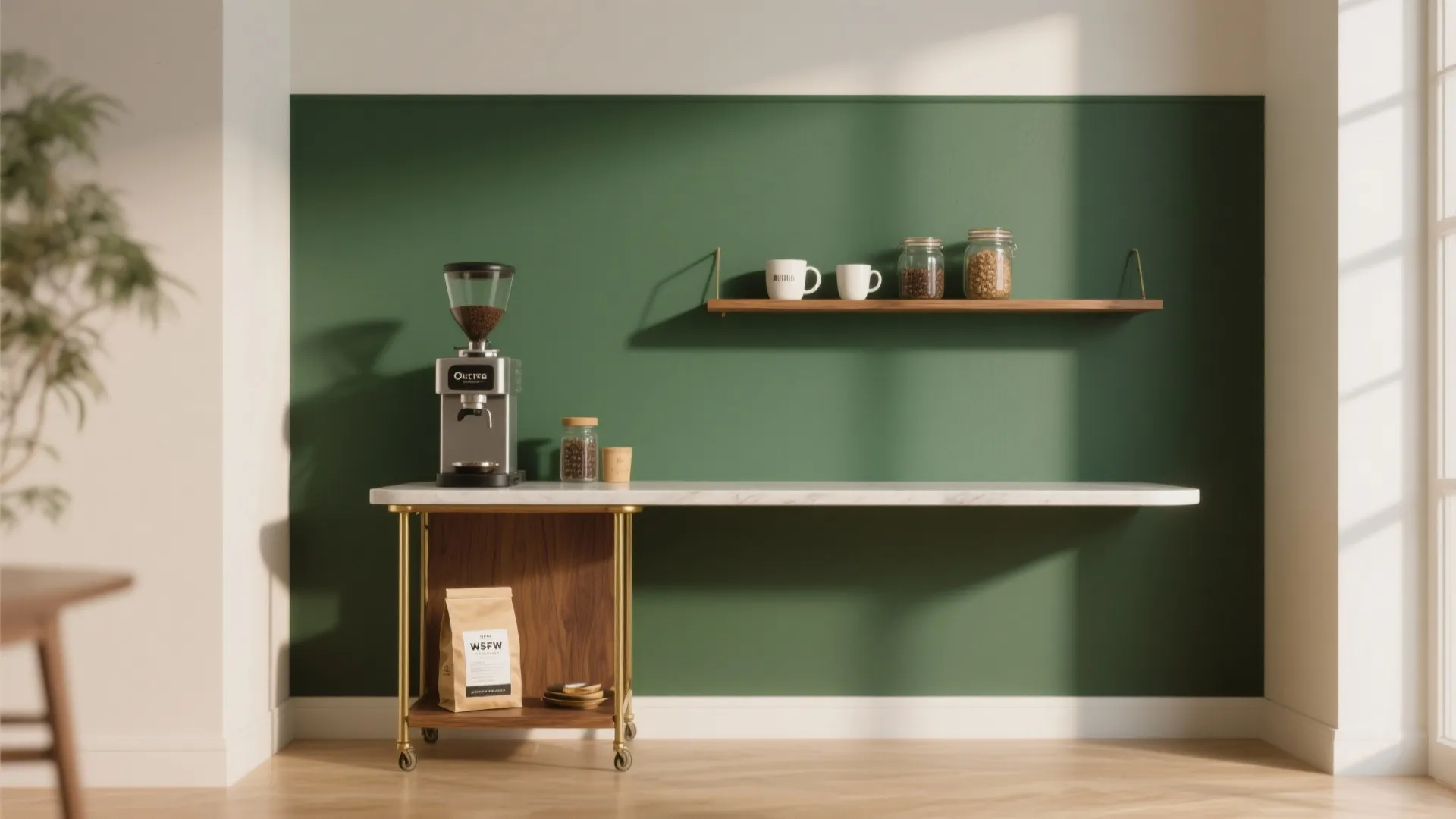 2. Floating Shelf Station