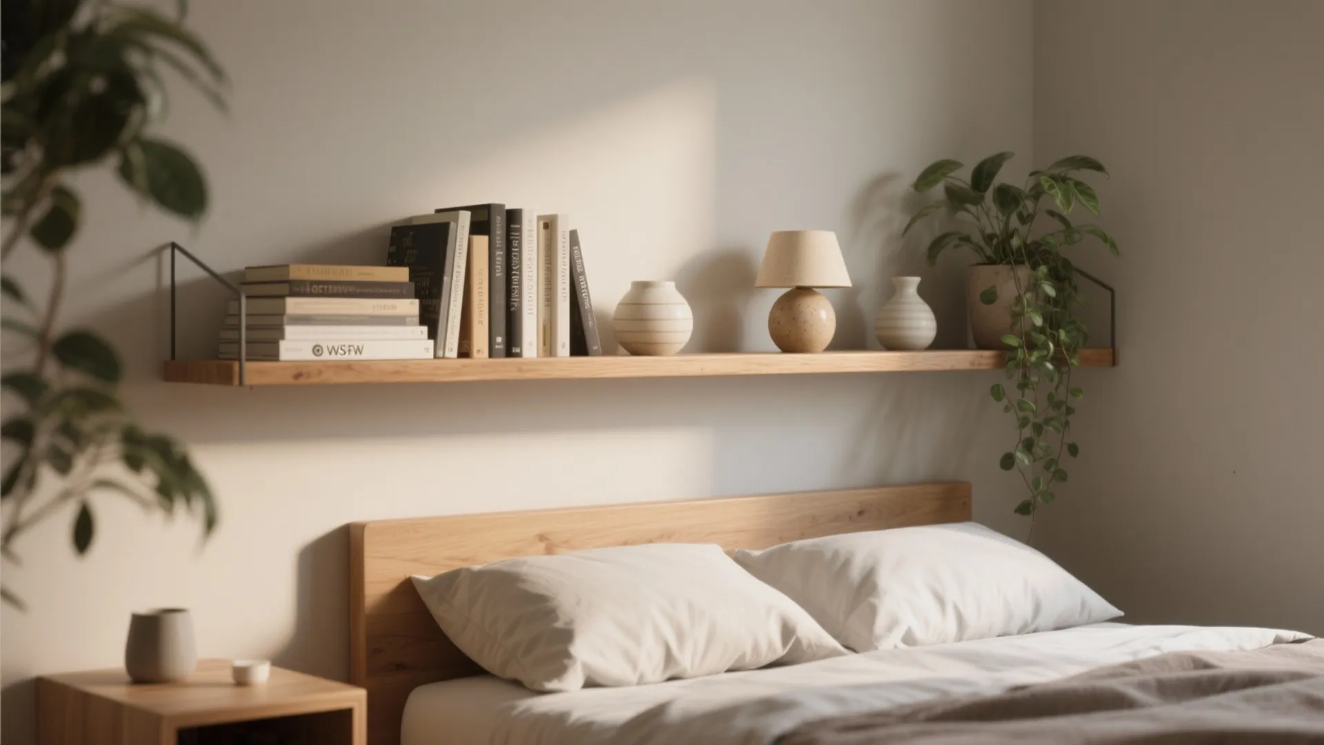 2. Floating shelf to display changing objects