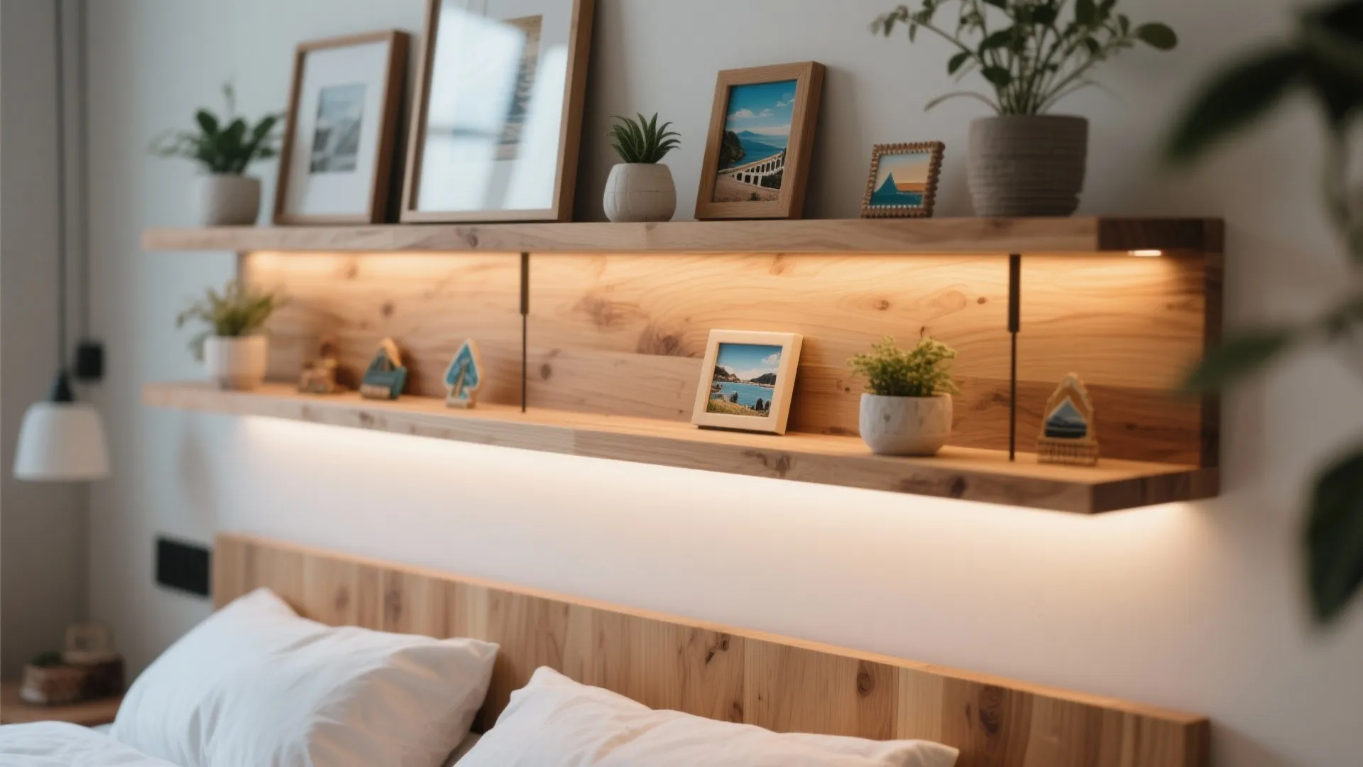 Floating Shelves and Side Tables