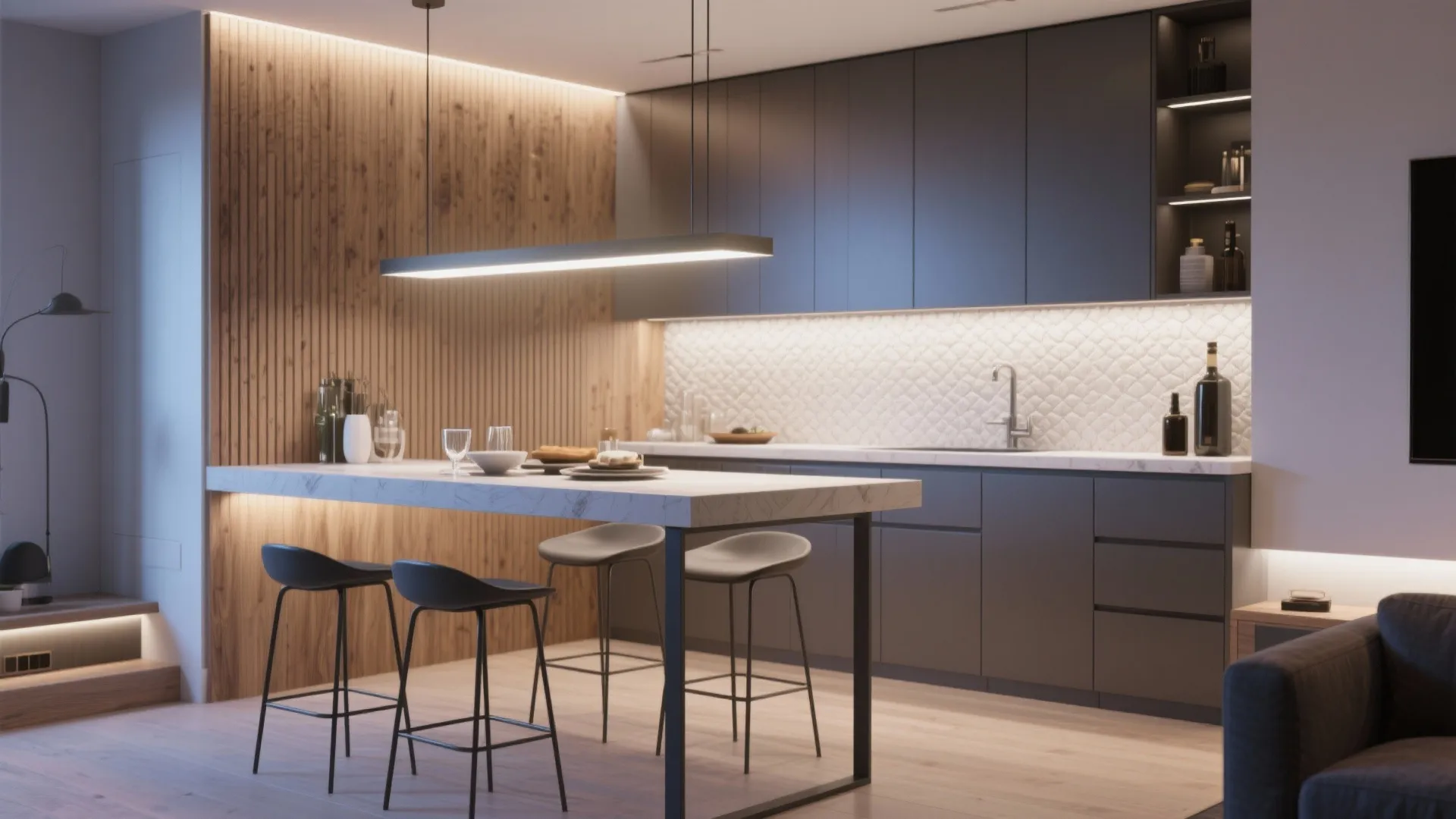 Floating Shelf Dining Table