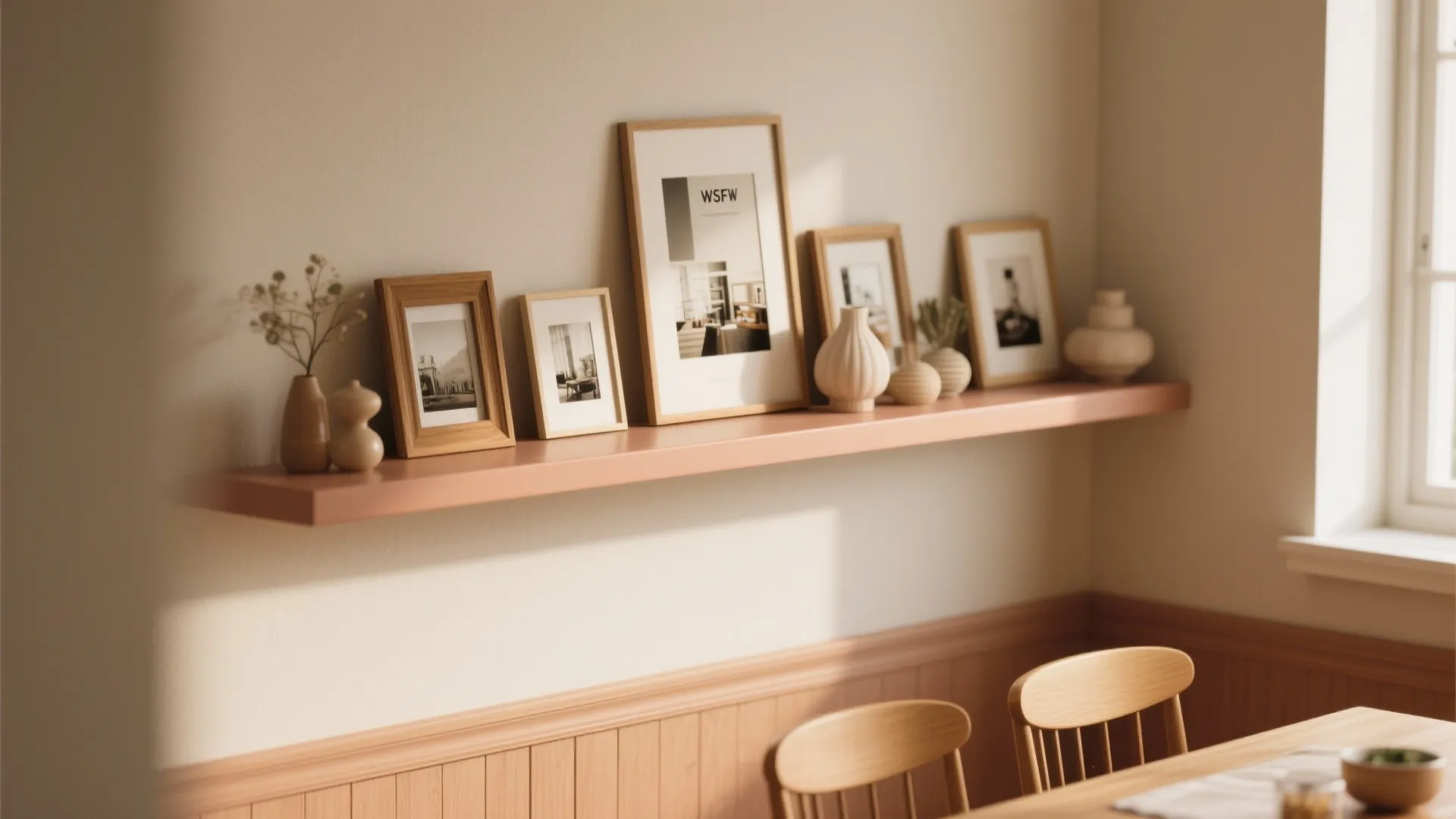 Floating Shelf with Frames