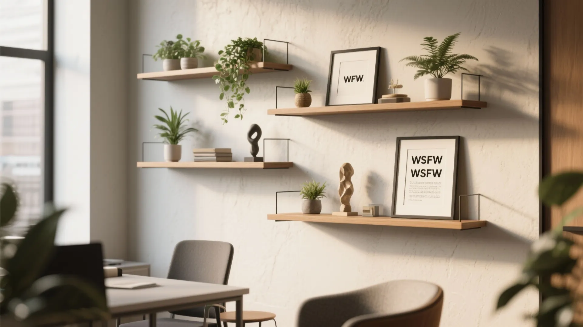 2. Floating Shelf Gallery