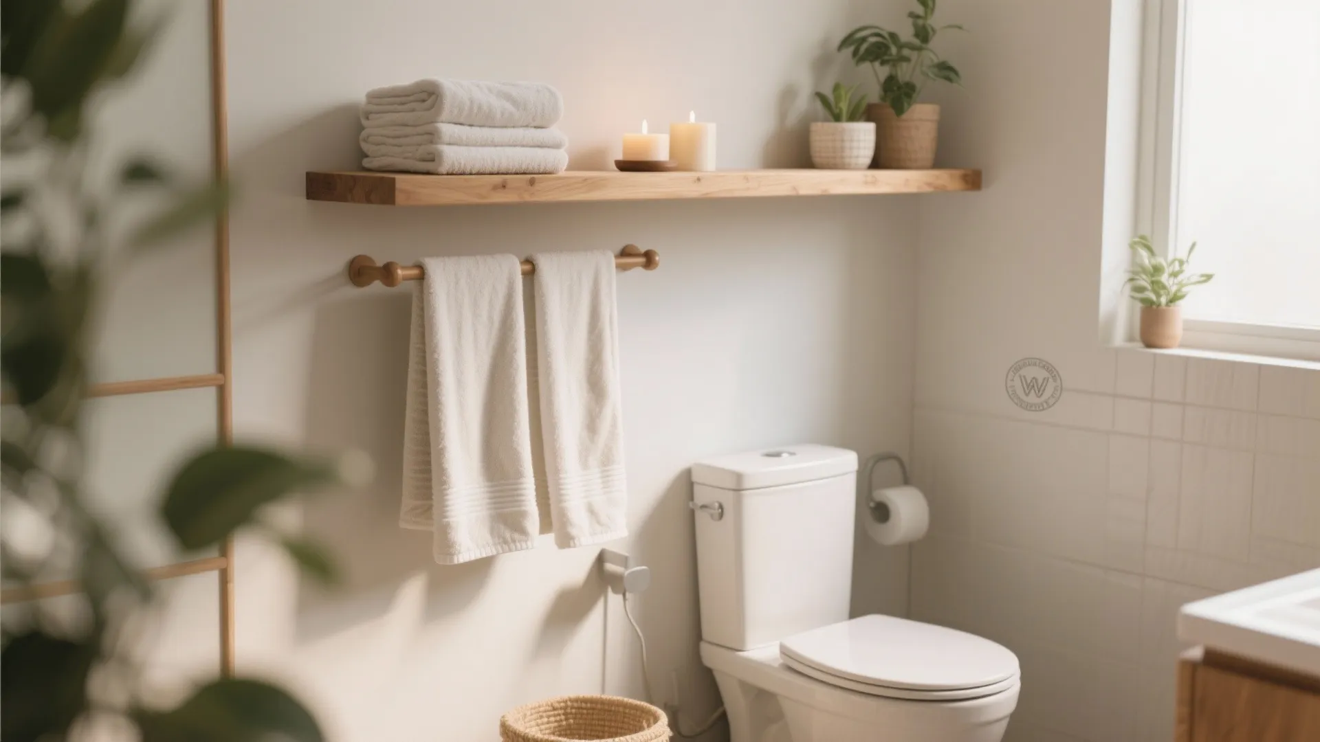 4. Floating Shelf with Rod