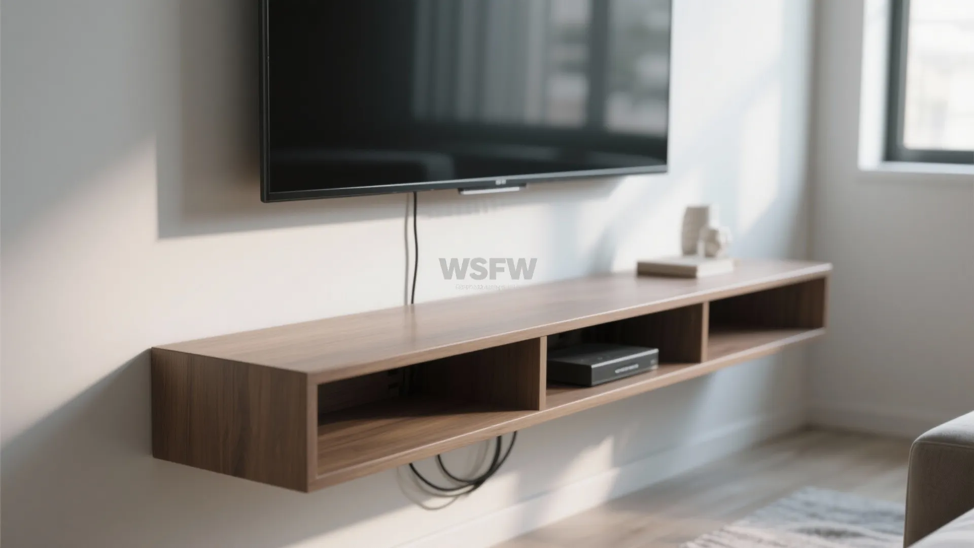 Minimal floating shelf concept