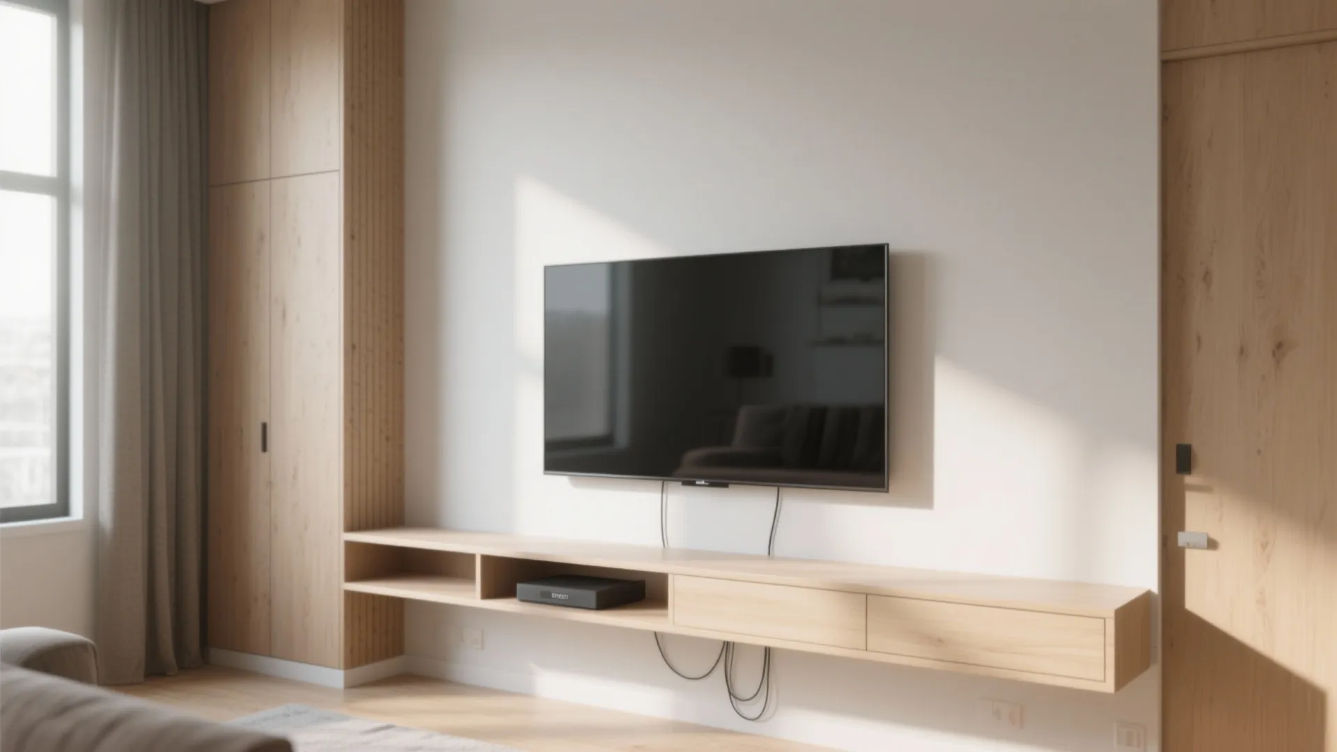 Minimalist Floating Shelf Wall