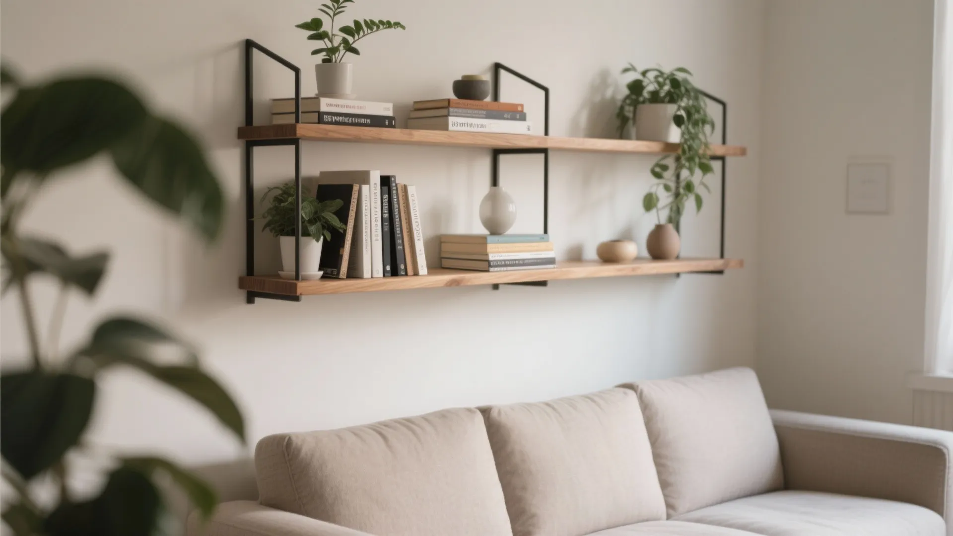 Wall-Mounted Shelves for Storage