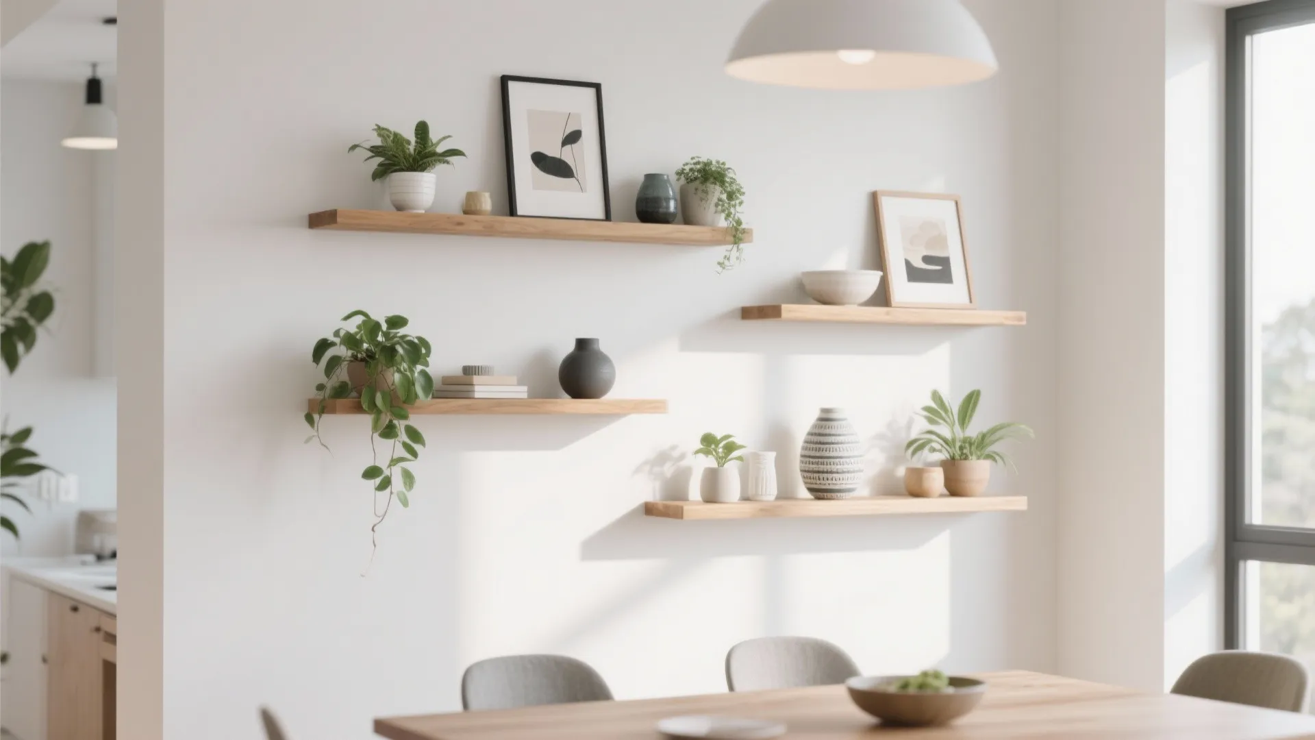 6. Floating Shelves for Display