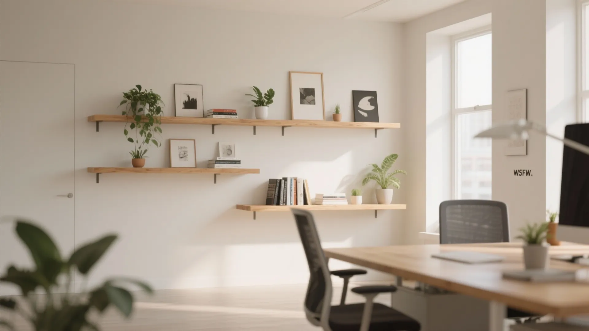 6. Floating Shelf Display