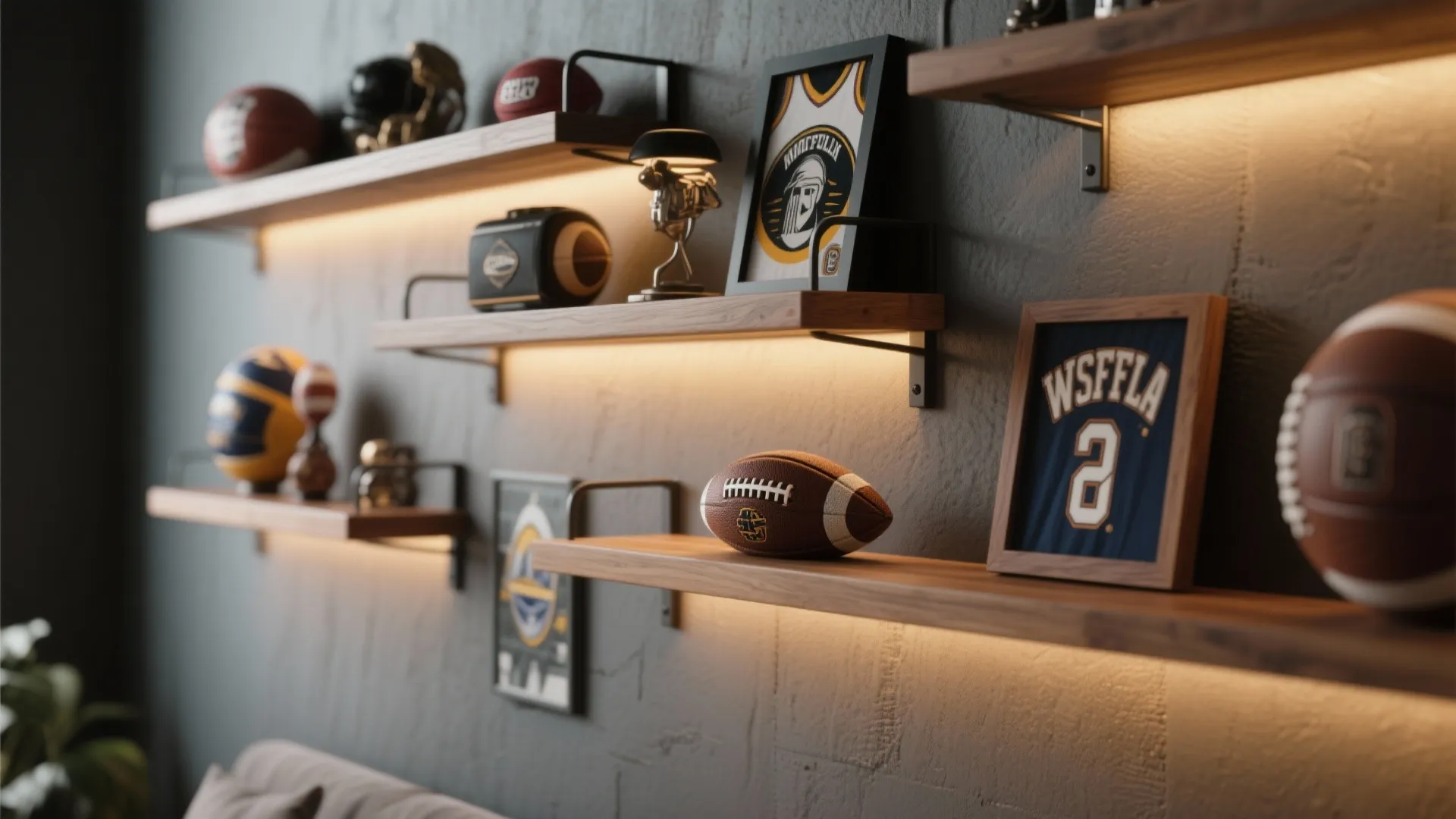 4. Floating Shelves for Collections