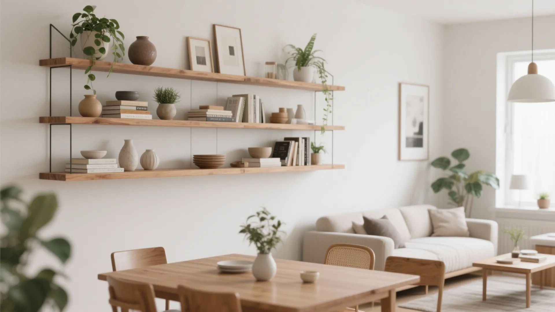 Floating shelves for display
