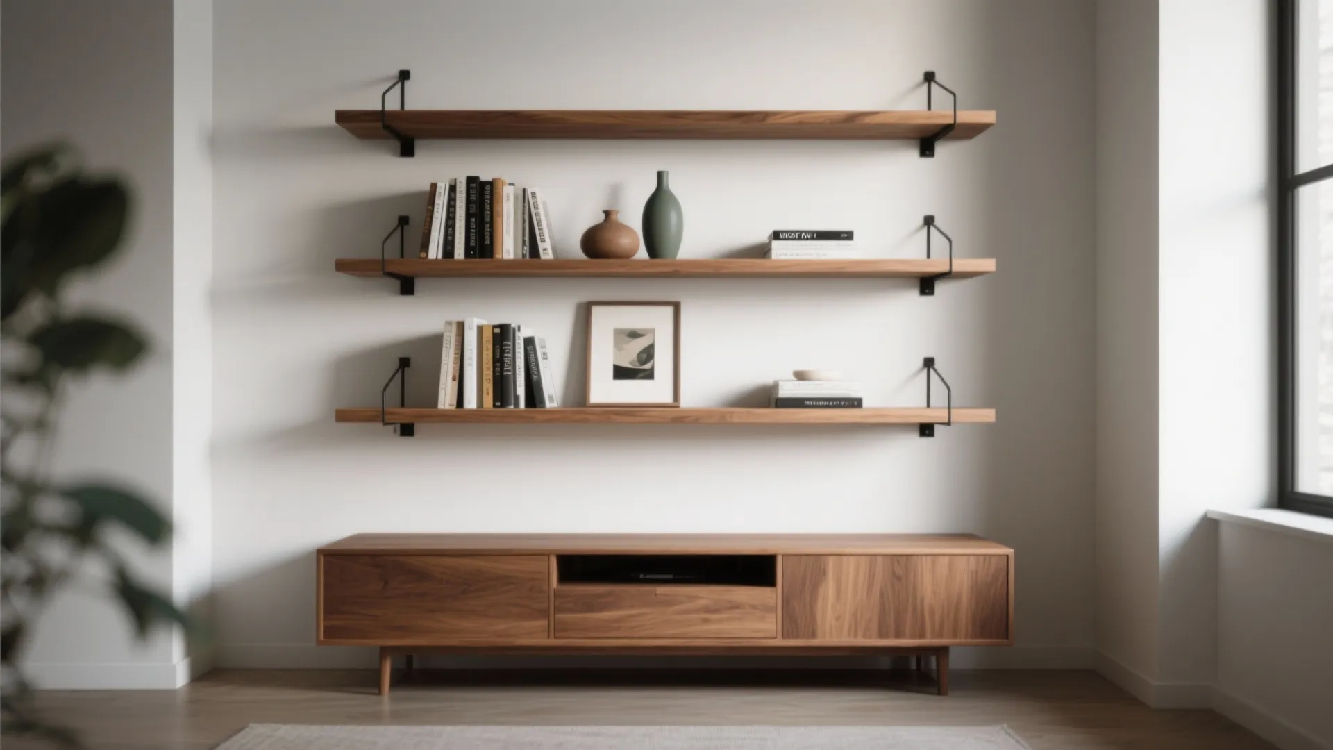Floating Shelves with Concealed Brackets