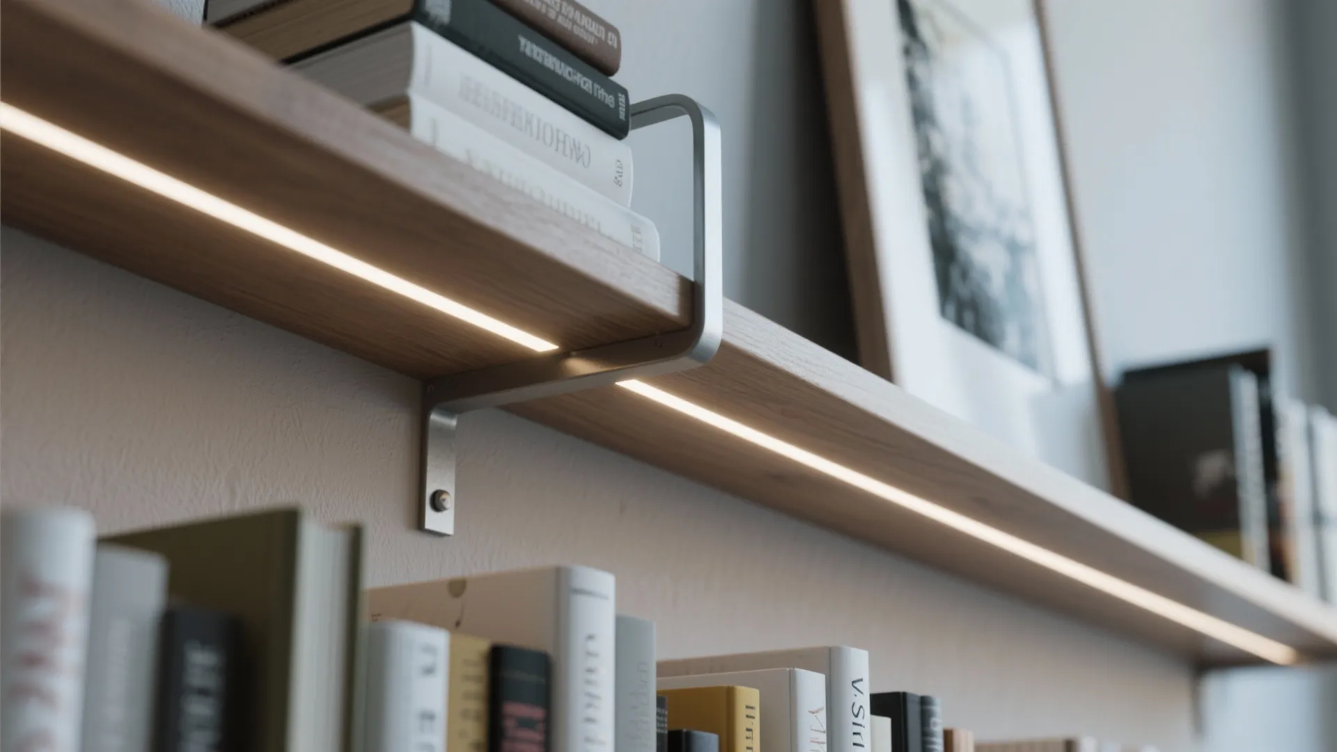 3. Floating Shelves for an Airy Feel