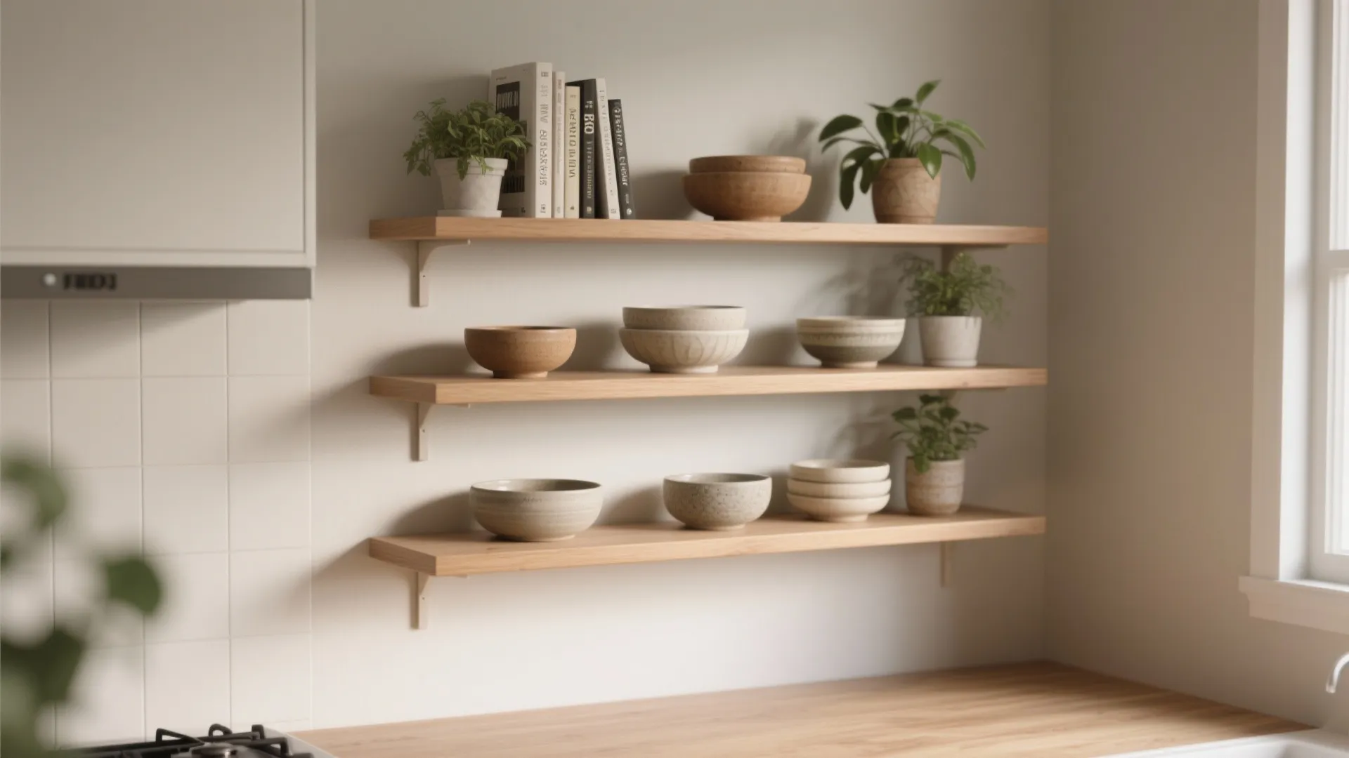 2. Floating Shelves as Rotating Exhibits