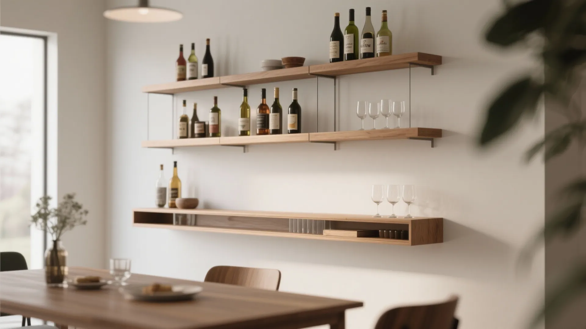 4. Floating Shelves Display