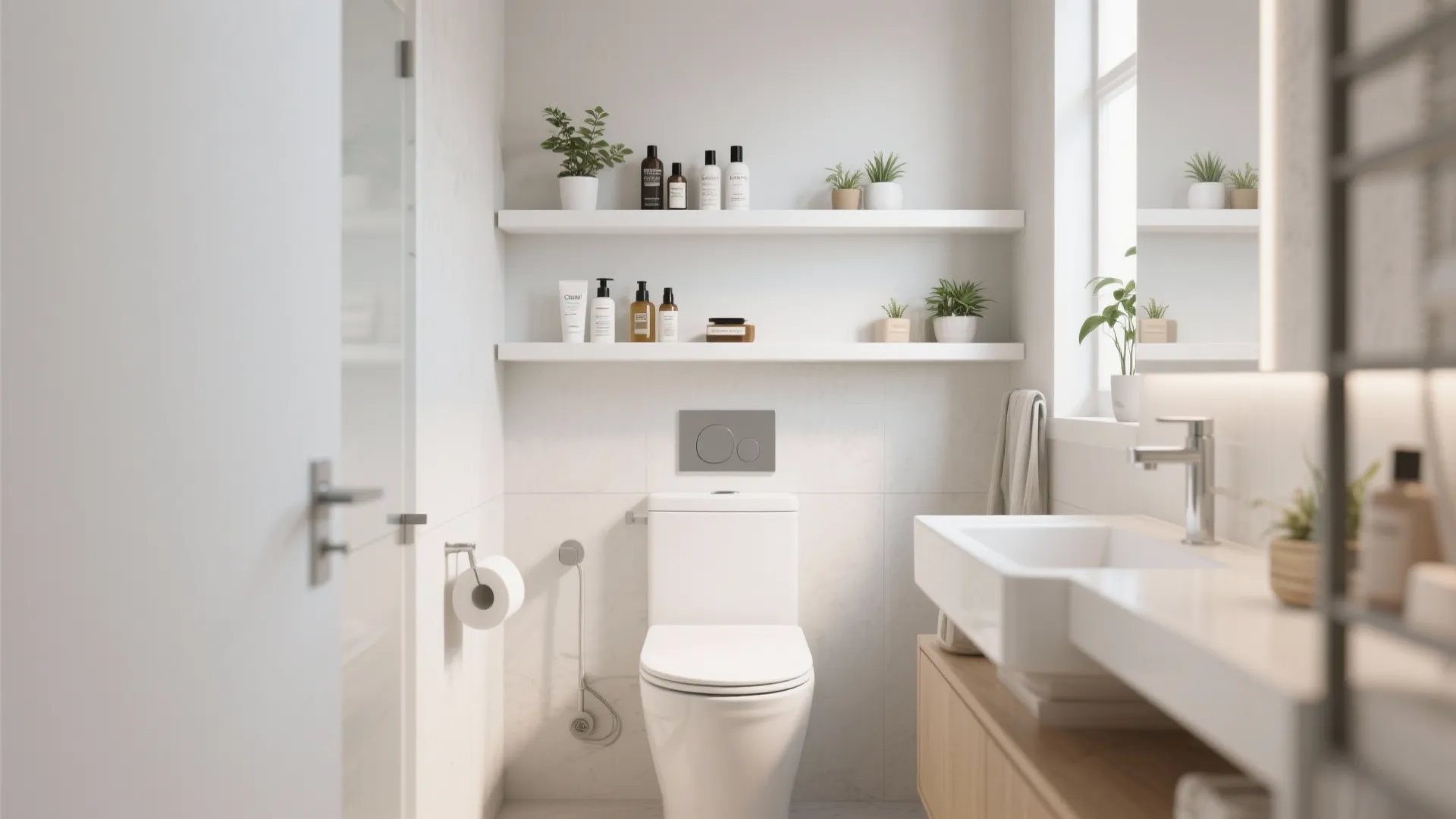 1. Floating Shelves for Function and Style