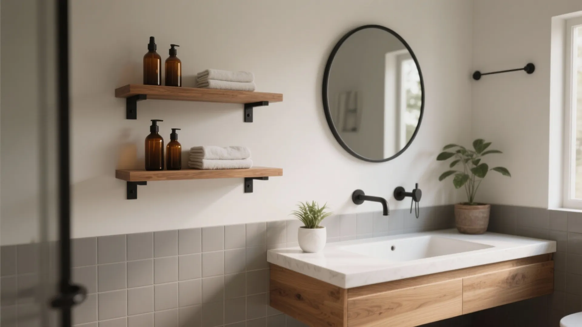 Floating Shelves with Hidden Brackets