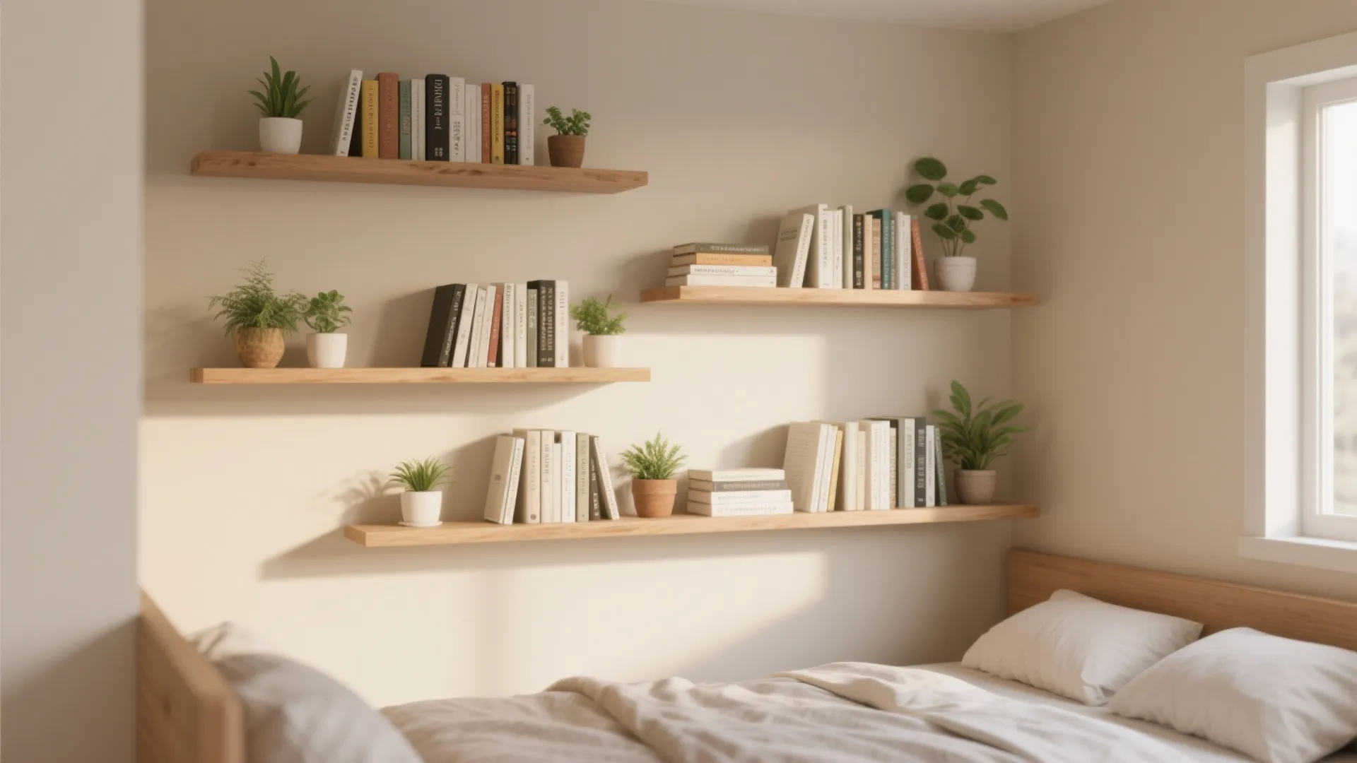 1: Floating Shelves for Minimalist Vibes