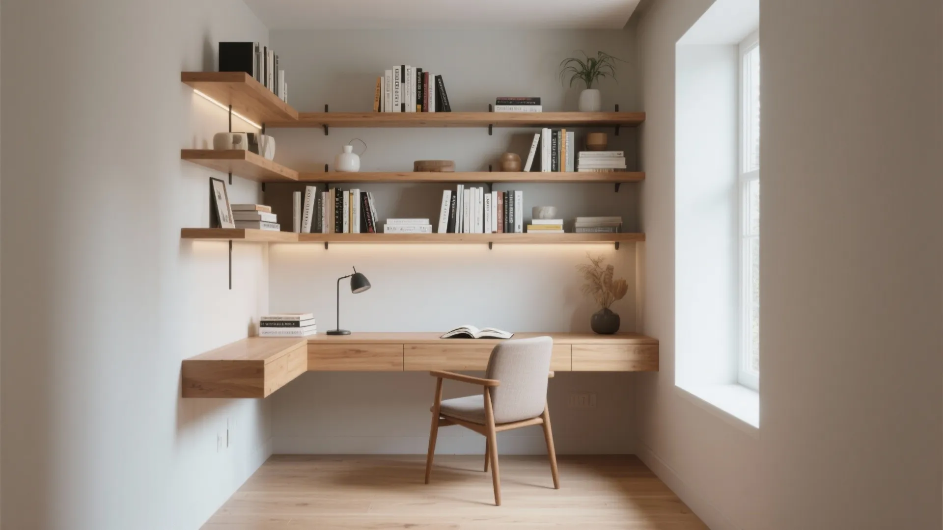 Floating Shelves for Books