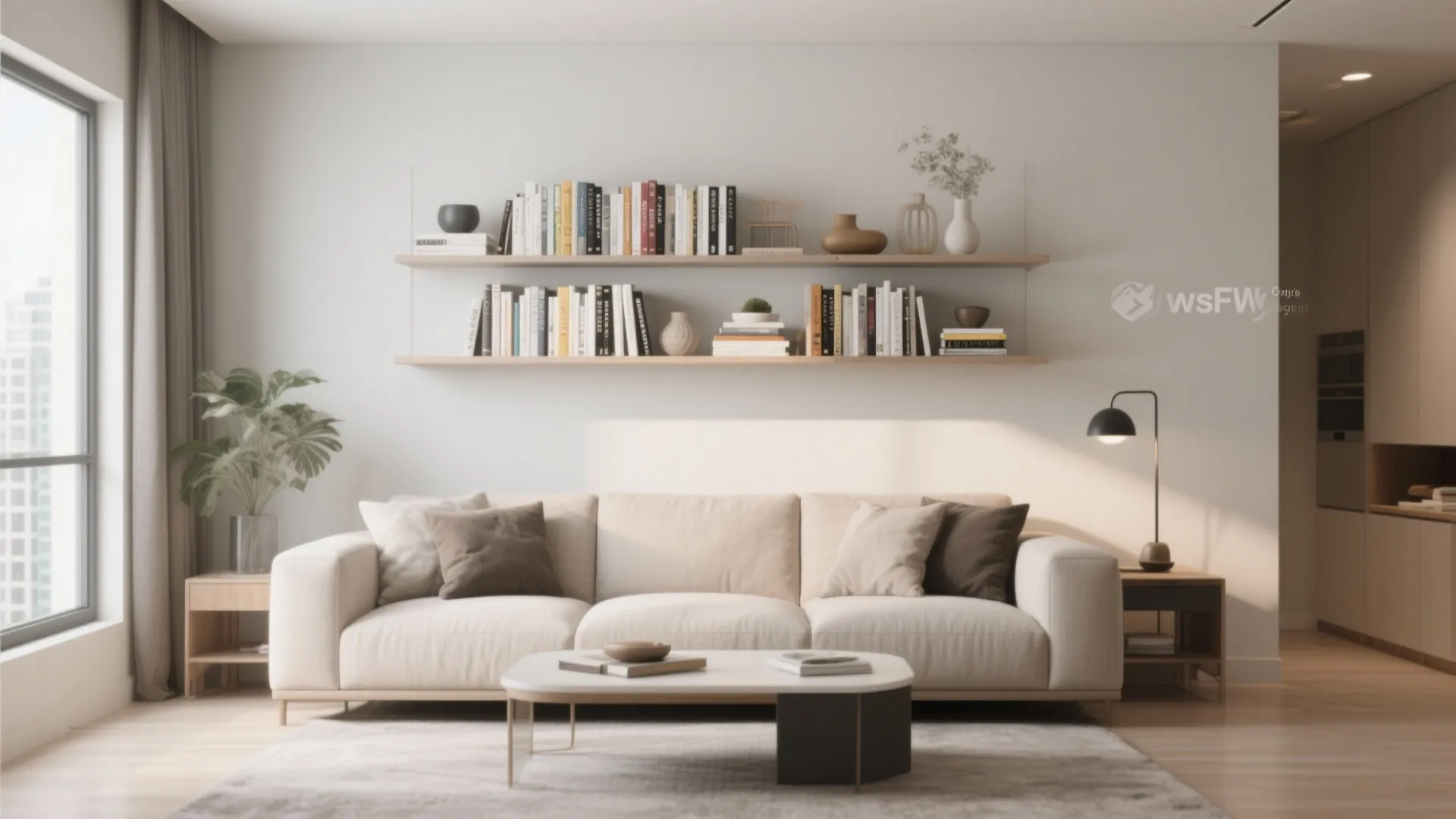 Floating Shelves for Vertical Storage