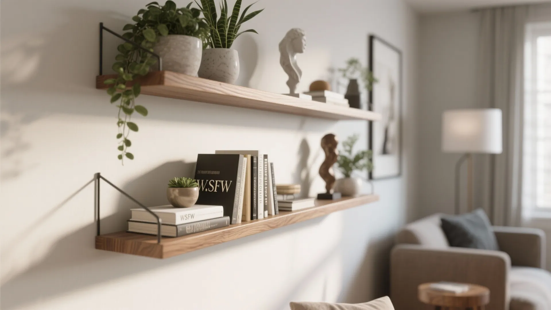 Wall-Mounted Shelving for Decor & Storage