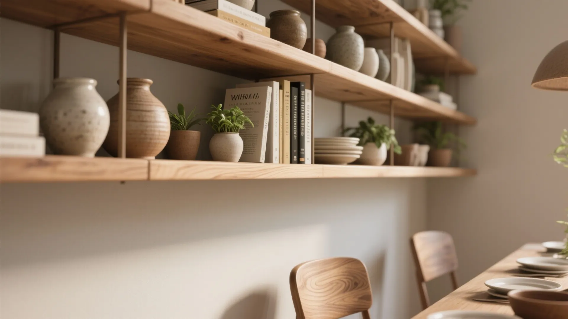 2. Floating Shelves With Personality