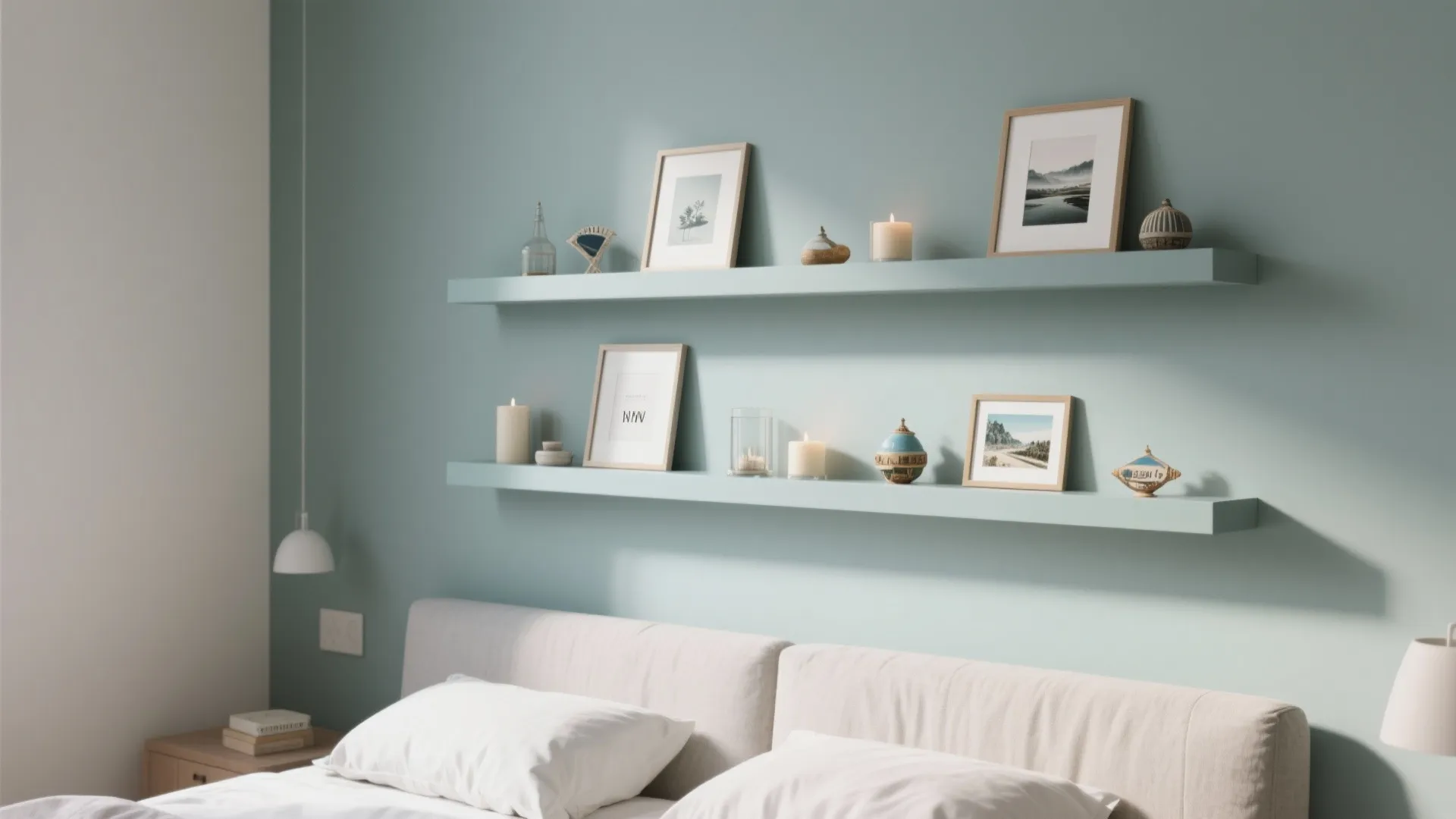 Floating Shelves as Art Displays