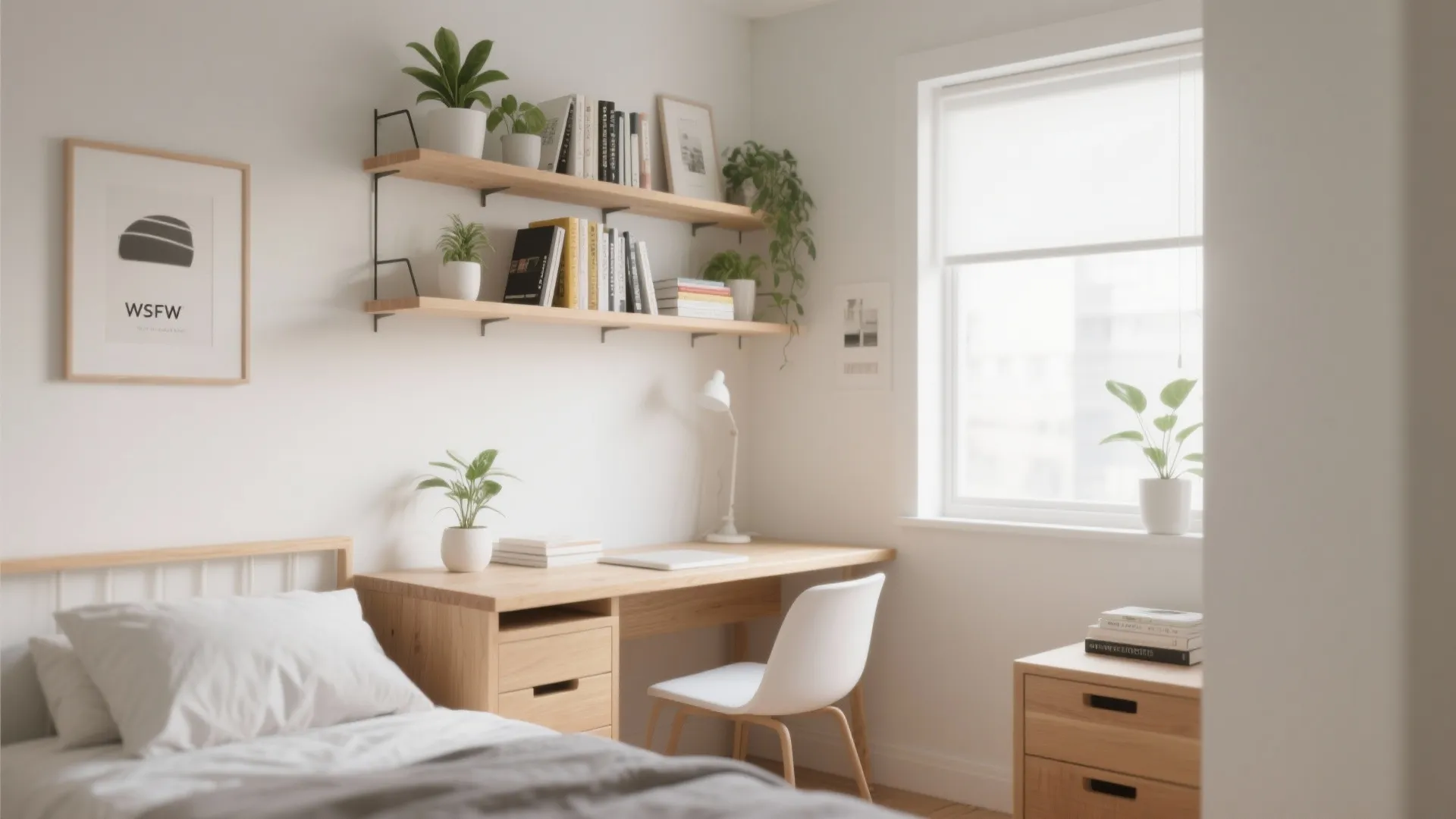 2. Floating Shelves for Storage and Style