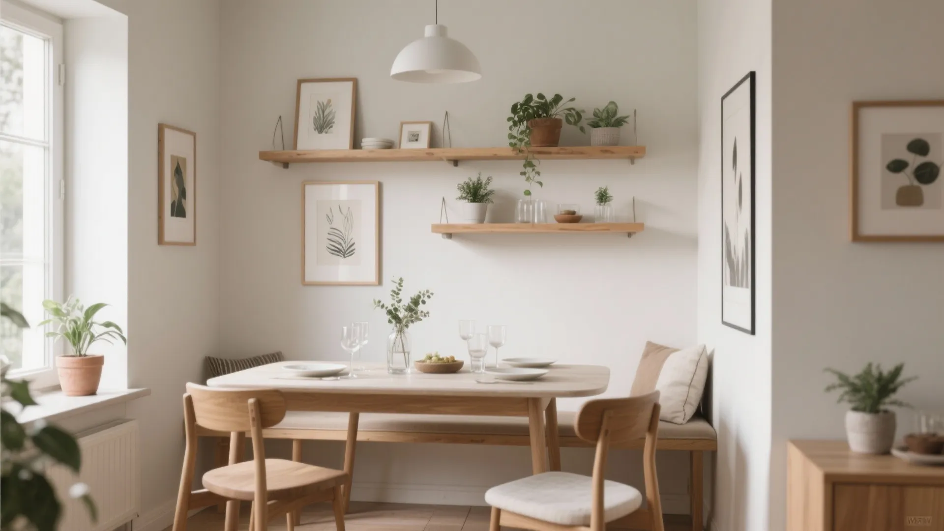 1. Floating Shelves for Flexible Styling