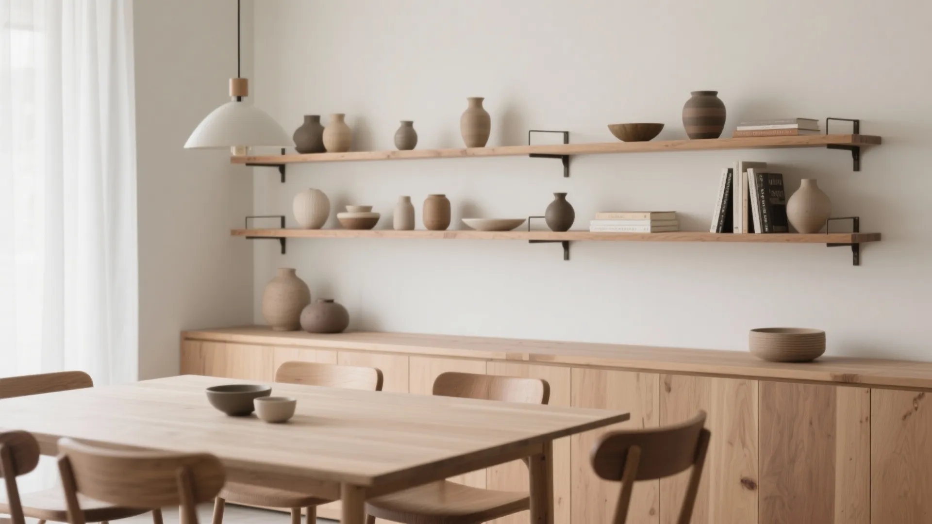 Floating Shelves as a Backdrop