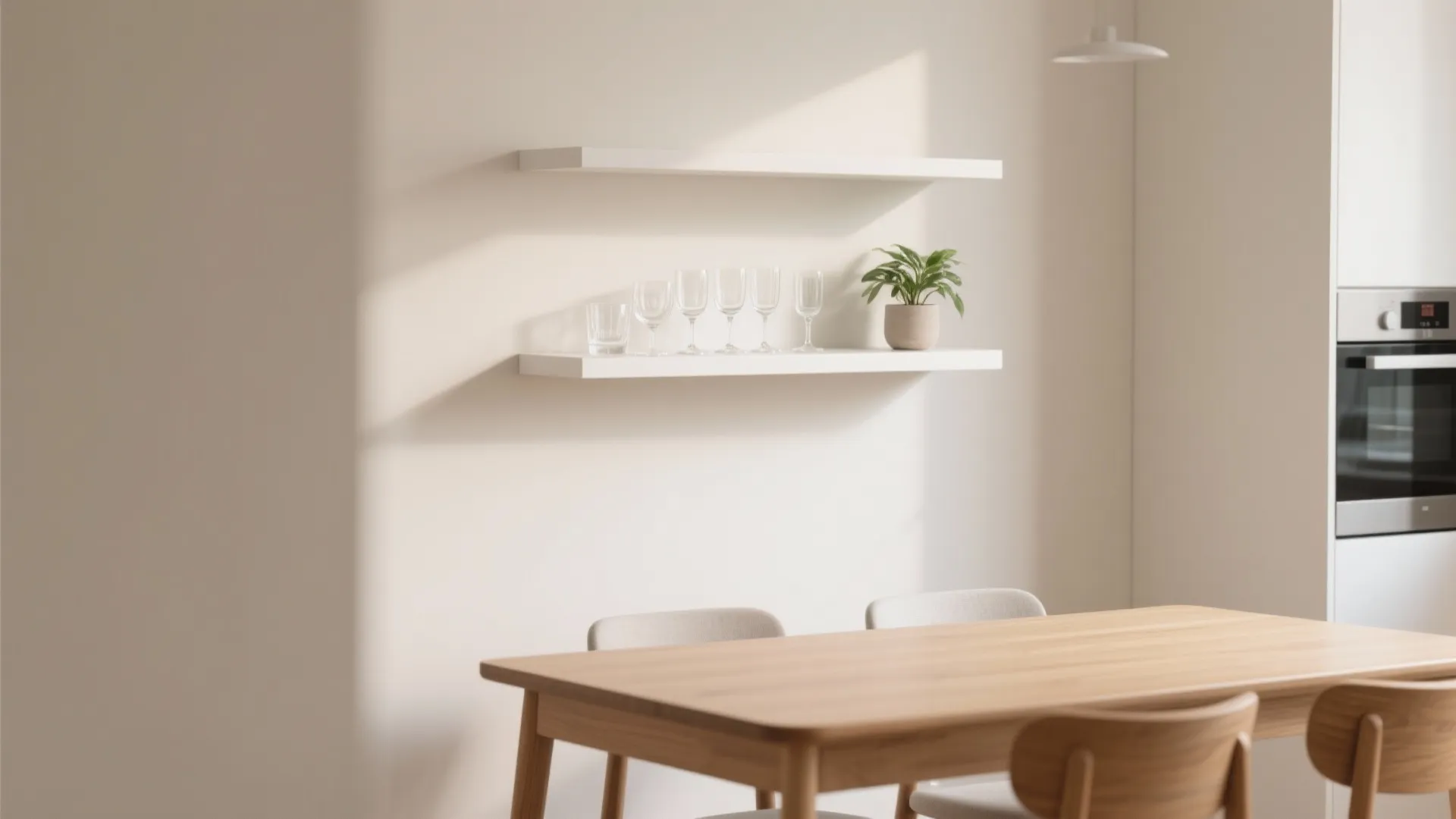 Minimalist Storage with Floating Shelves