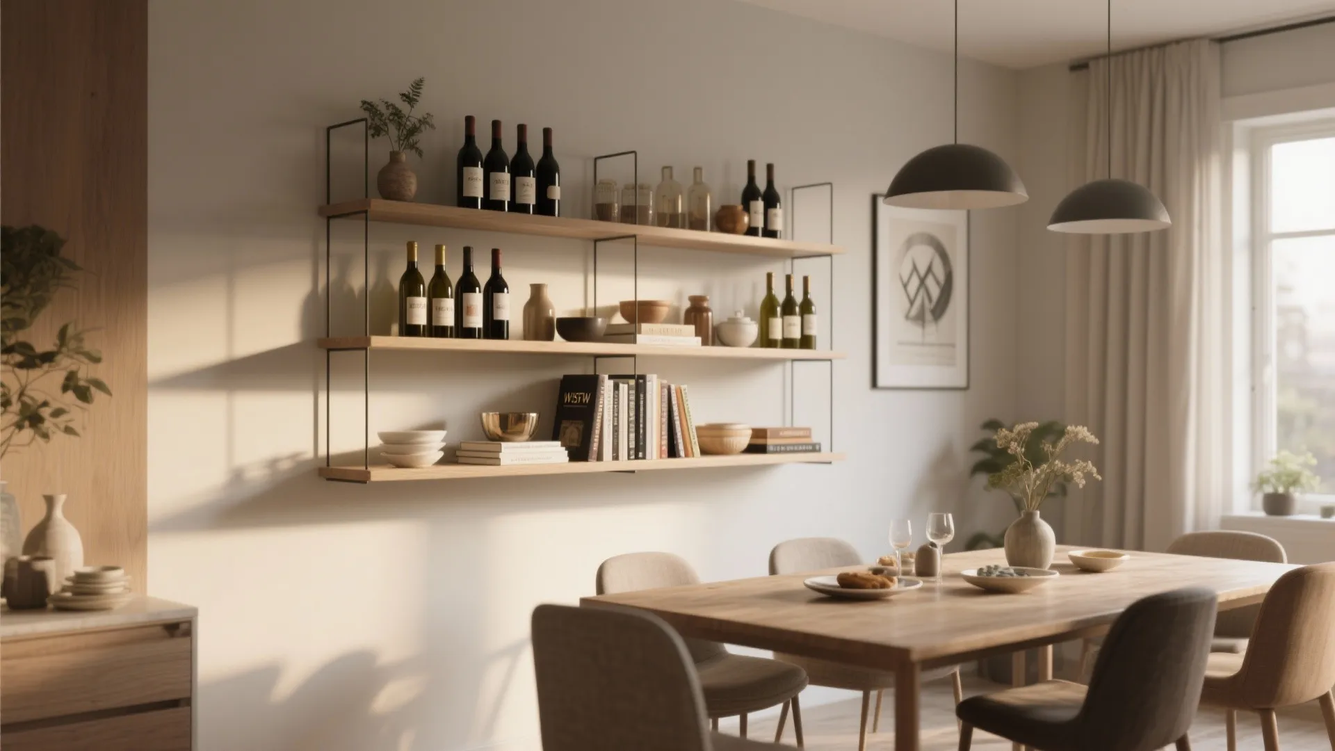Wall-Mounted Shelving